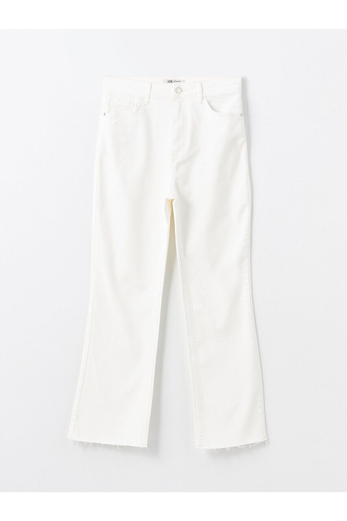 LC Waikiki Damskie Spodnie Jeansowe - Wzór Mars Flare Kobieta - 26