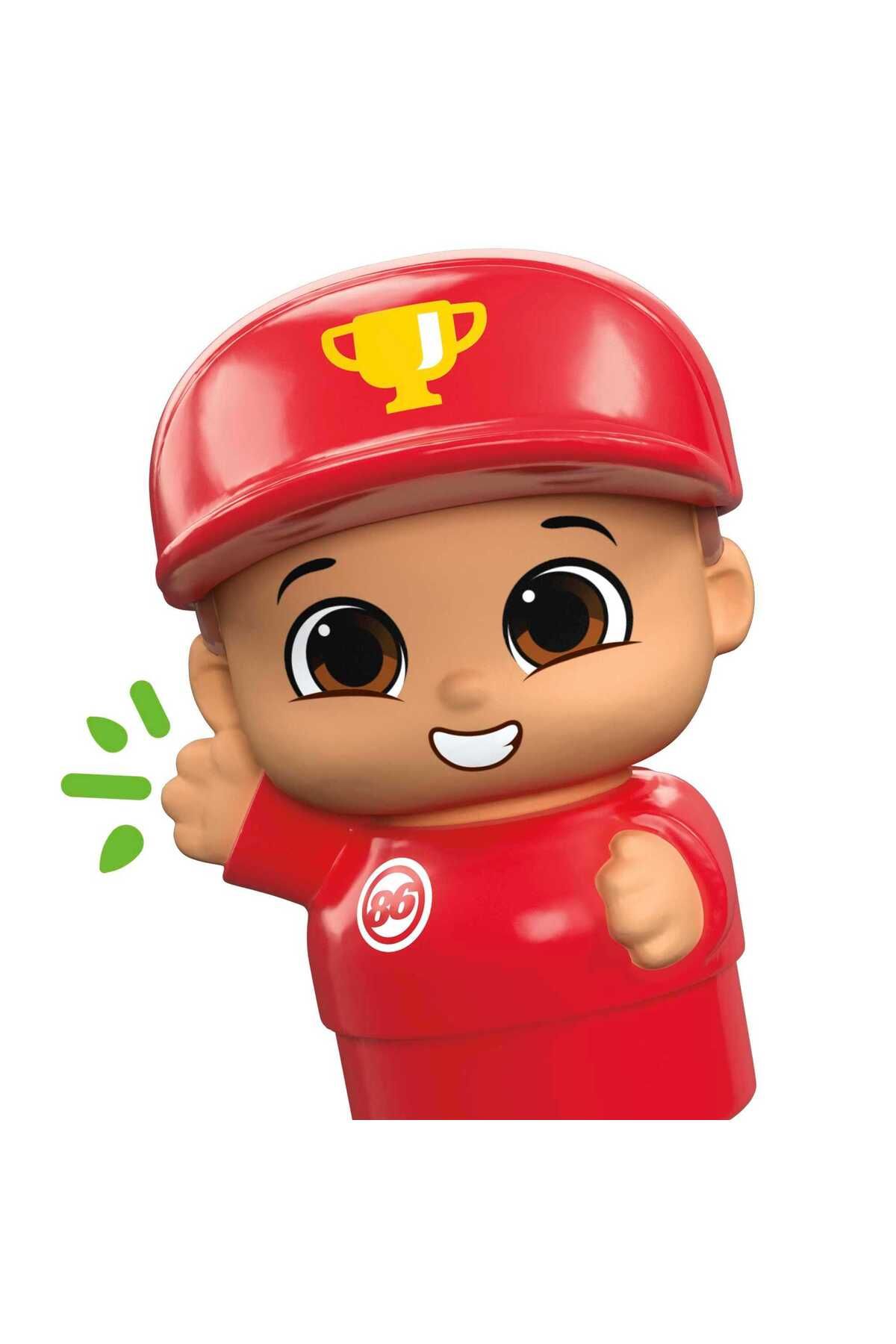 Mega Bloks-Fisher-Price Toddler Building Blocks Toy Car, Ricky Race Car with 6 Pieces and Storage, 1 Figure 4