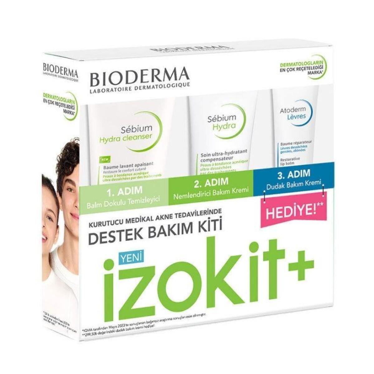 ISII Skindation 4つセット Bioderma Sebium Izokit Cilt Bakım Kiti - Fiyatı, Yorumları
