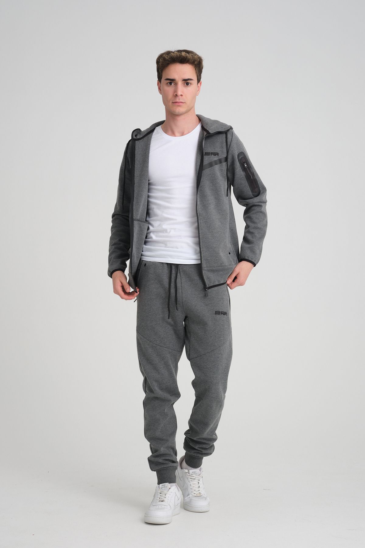 Tech Fleece Double Face Eşofman Takım Antrasit