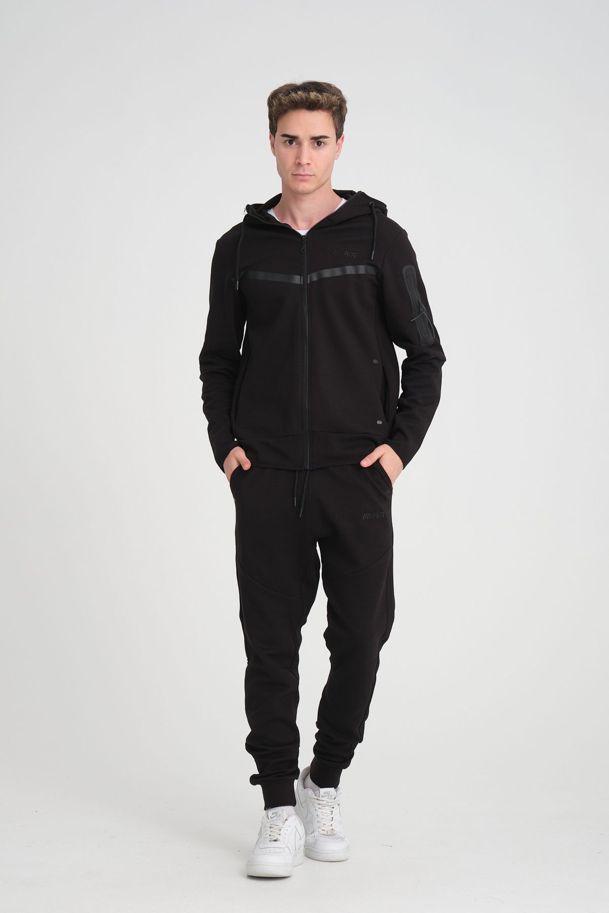 Tech Fleece Double Face Eşofman Takım Siyah