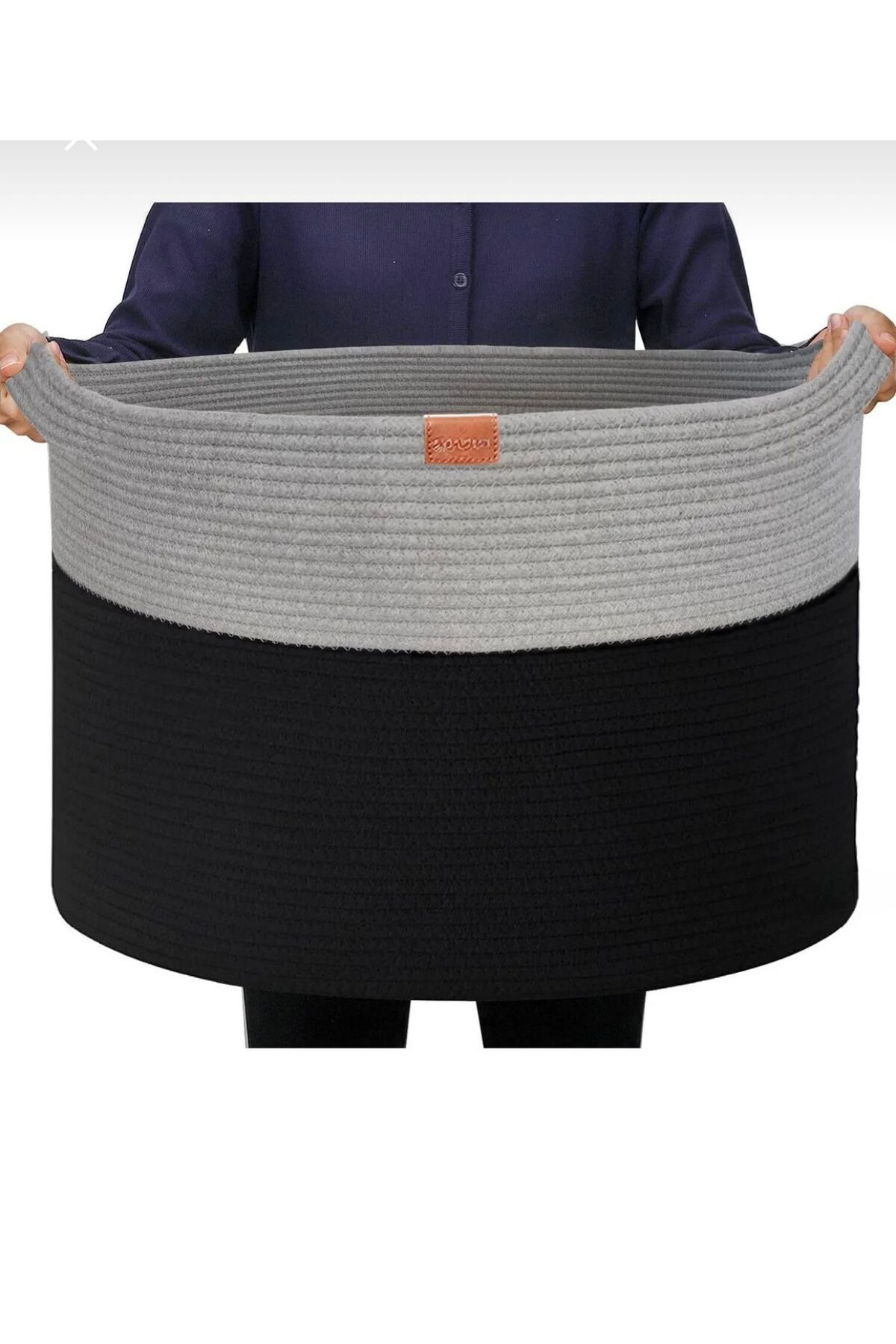 ModaCardin Organizator De Coșuri Din Iută Din Răchită - Coș De Jucării Și Rufe - One Size
