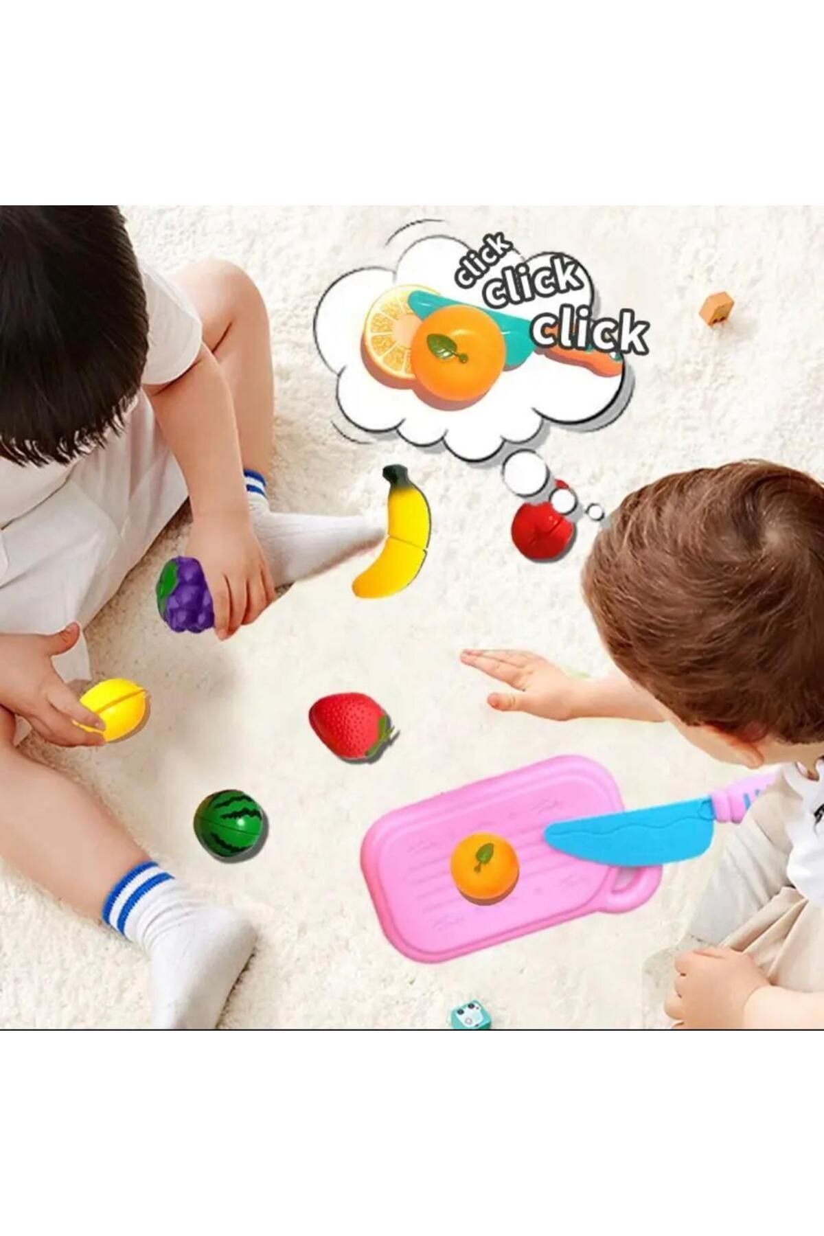 Toy Fruit Vegetable Cutting Game 12 Pieces