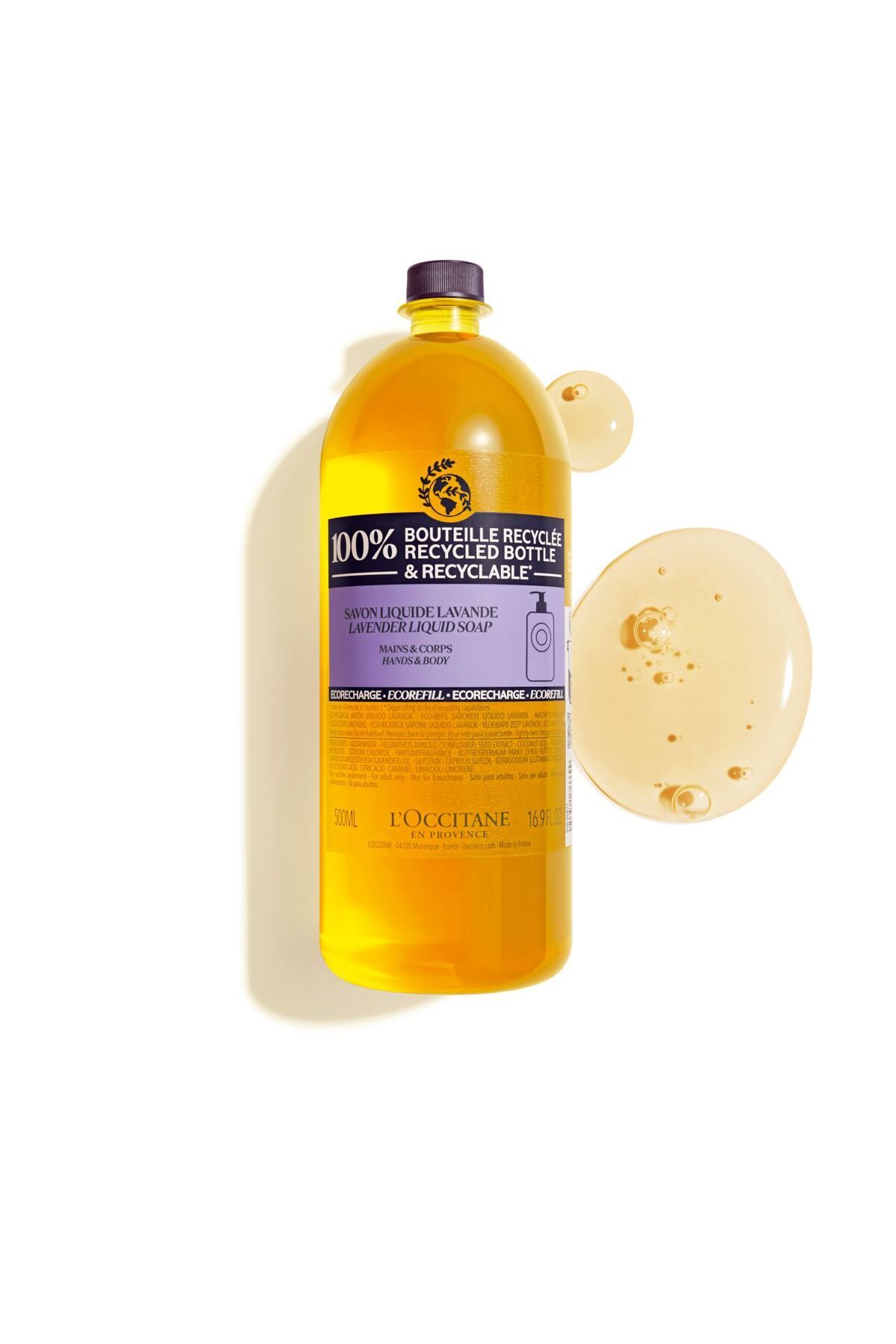 صابون مایع شیا اسطوخودوس Eco-Refill - Shea Lavender Liquid Soap Eco-Refill - Refill 500 ml L'Occitane