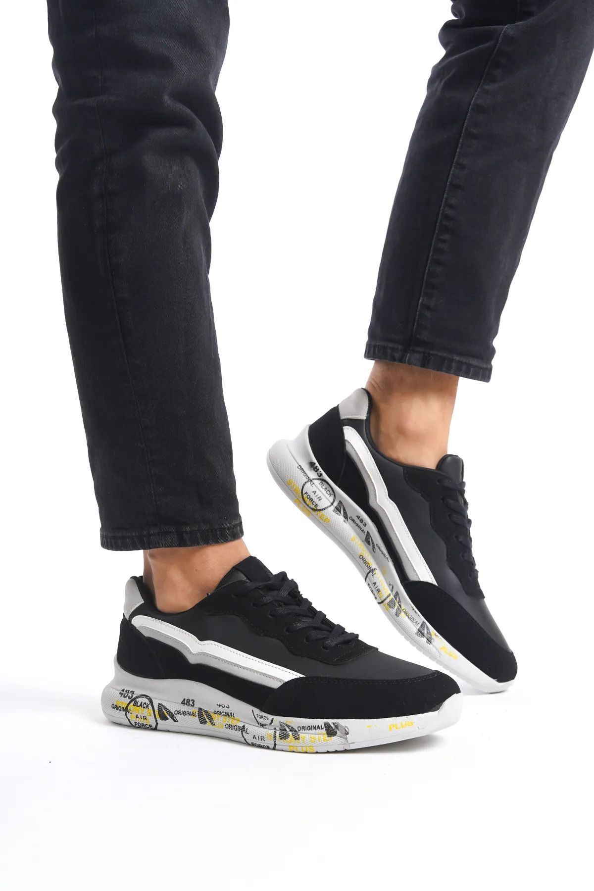 Sanvio Tarzkar Erkek Siyah G nl k Esnek Diki li Hafif Poli Taban Nefes sanvio-tarzkar-erkek-siyah-g-nl-k-esnek-diki-li-hafif-poli-taban-nefes