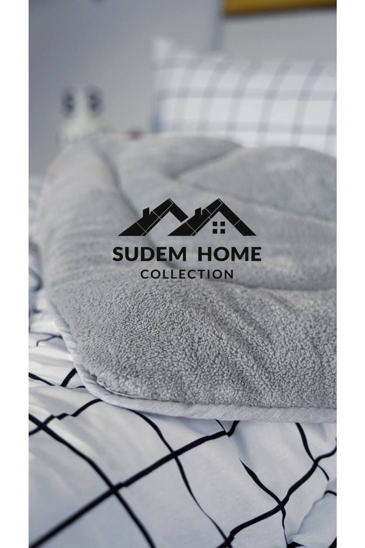 Sudemhome-Dublu față-verso - pilota Welsoft din pluș moale și 2 fețe de pernă - pufoase 195x215 cm 3