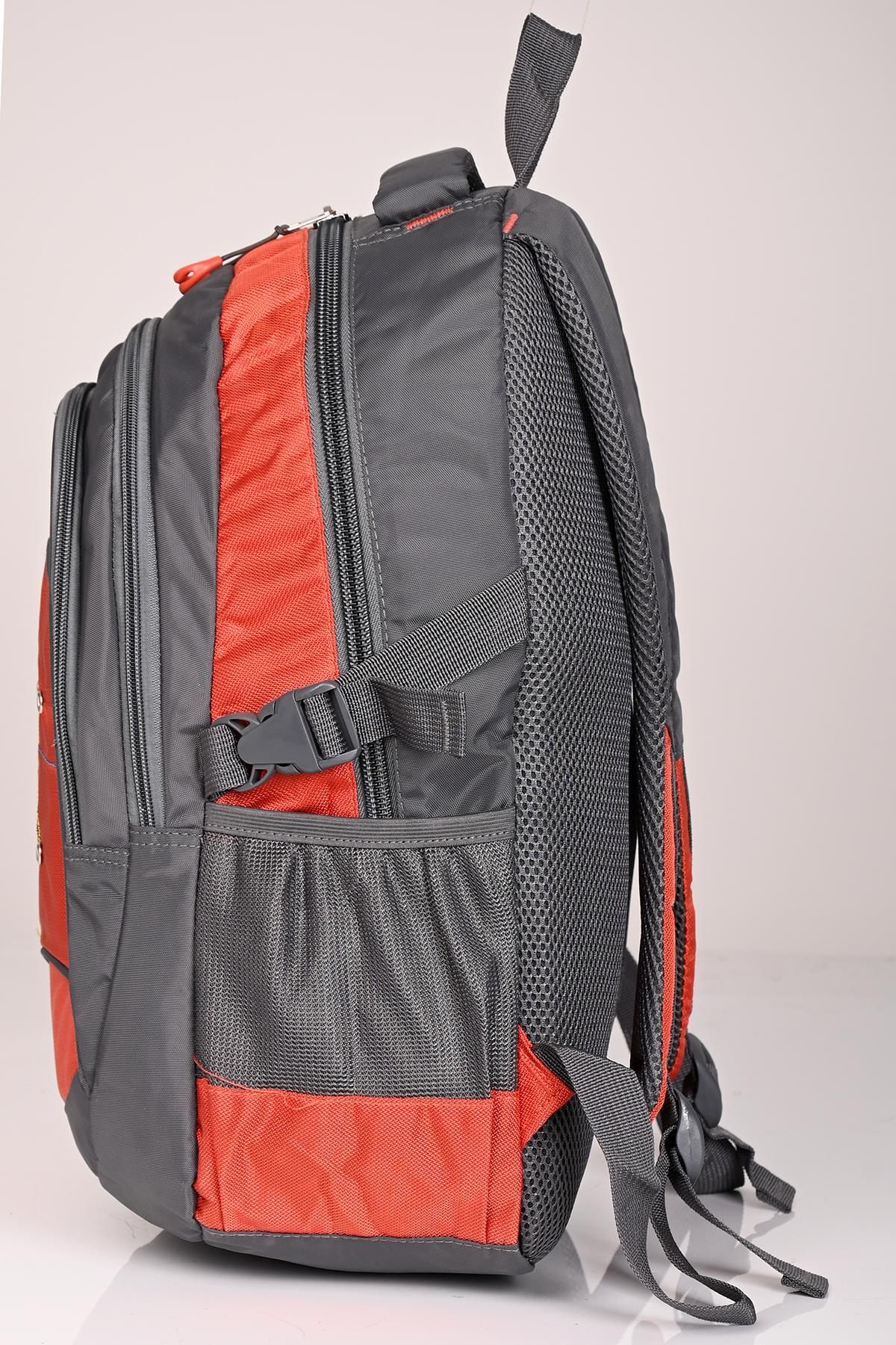 ÇÇS-Ççs 50952 - Large Volume Grey-Orange Backpack 3