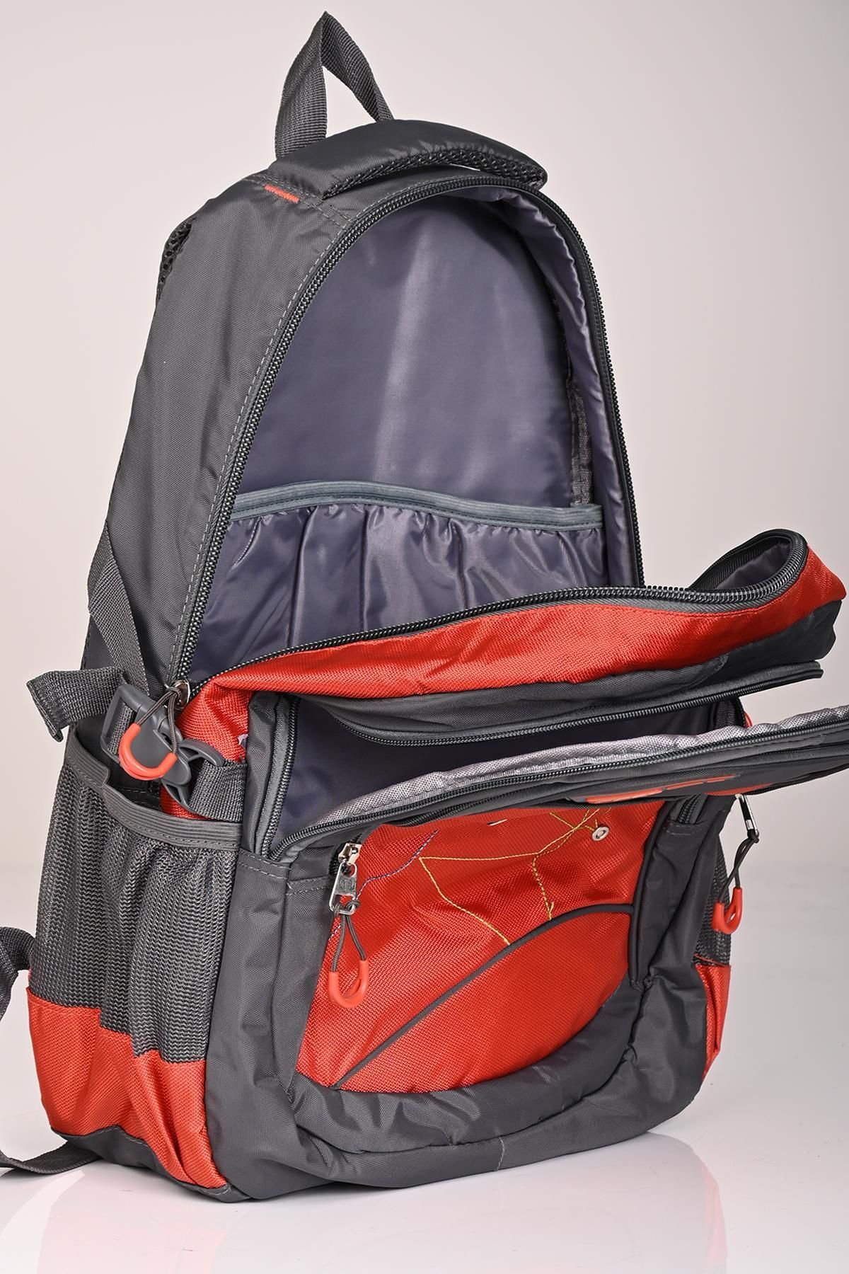 ÇÇS-Ççs 50952 - Large Volume Grey-Orange Backpack 5