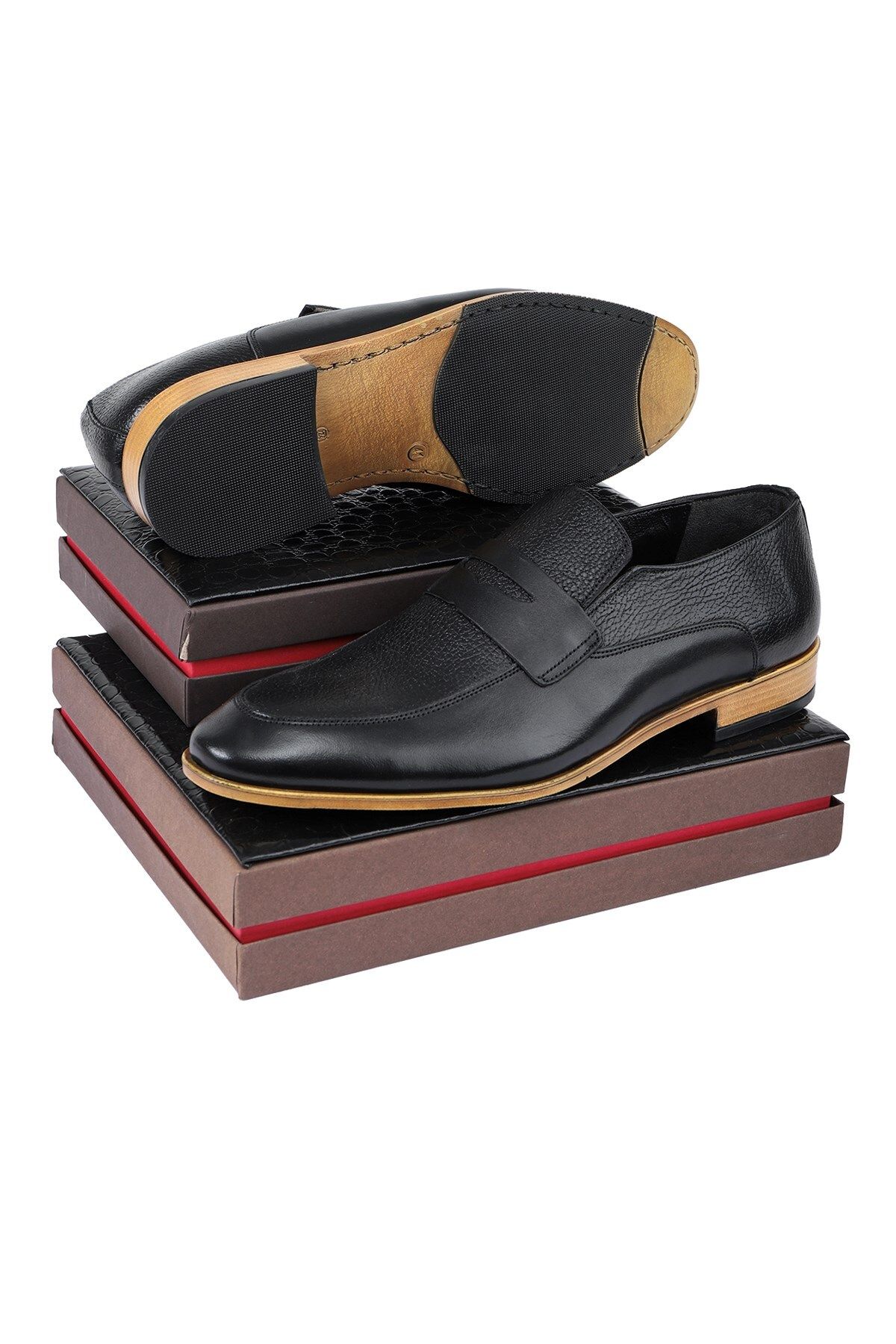 کفش های کلاسیک مردانه MILAZZO GENUINE چرمی LOAFER Ducavelli