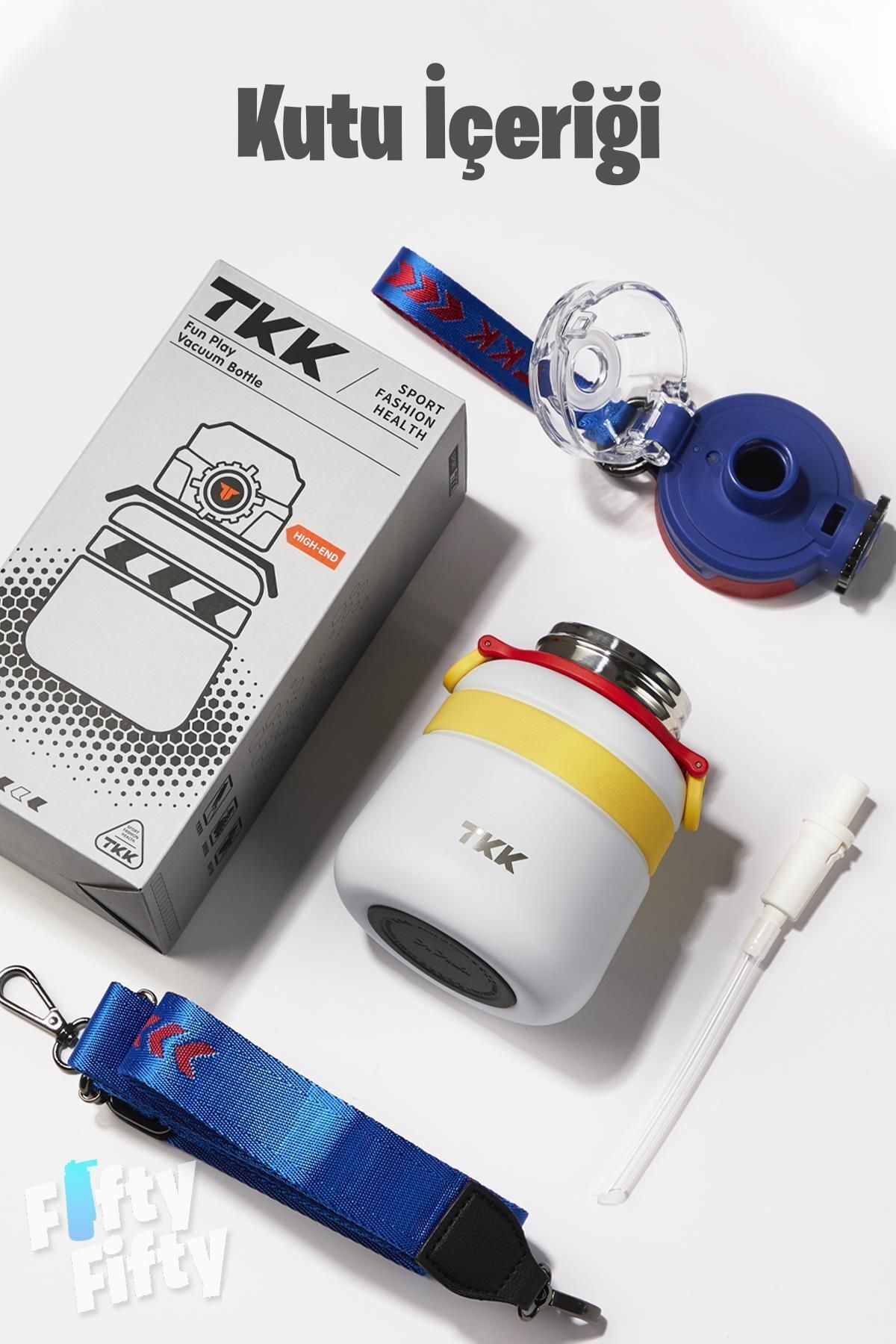 فلاسک سفید TKK 600 میل آب فولادی جریان دو برابر پیپتیک استفاده می کند Vagonlife