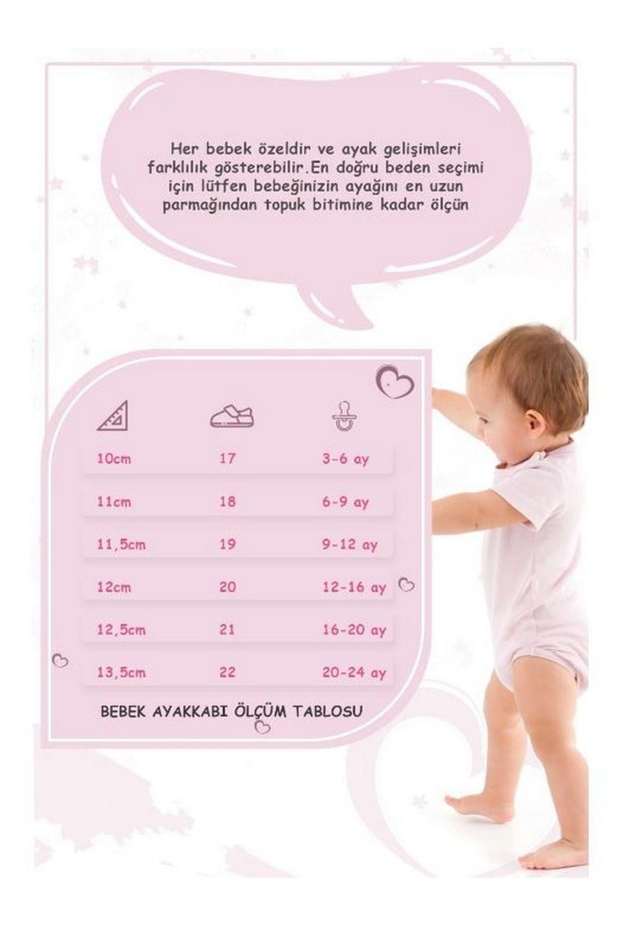 Baby Pattini Unisex Bebek Beyaz Armalı Converse Ayakkabı - Patik - 4336 fotoğrafı 3 (önizleme)