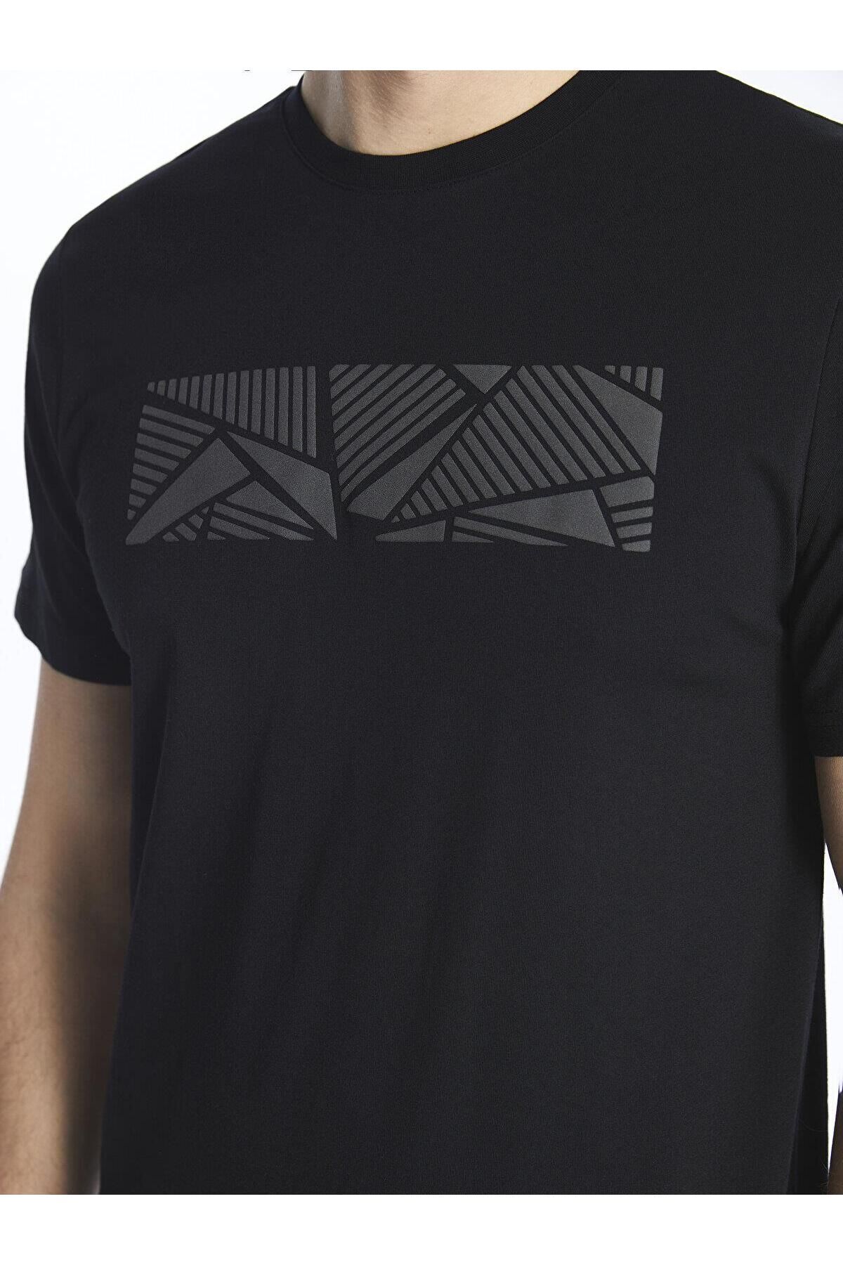 تیشرت مردانه مشکی ال سی وایکیکی | S4BF98Z8 اورجینال - تصویر 4