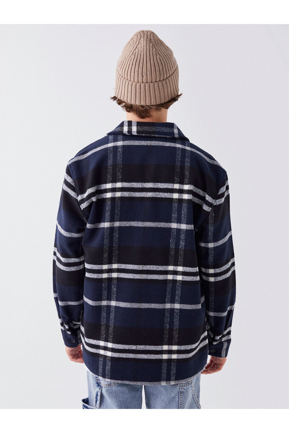 ژاکت مردانه آبی سرمه ای ال سی وایکیکی | W3DH77Z8 اورجینال - تصویر 5