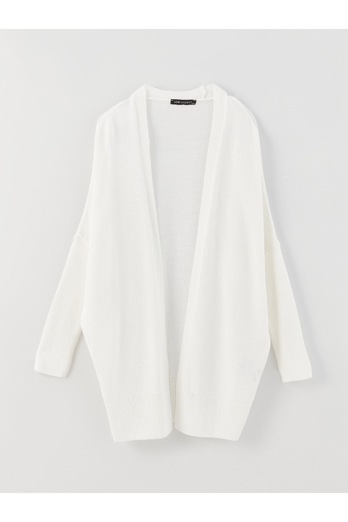 LC Waikiki-Guler șal uni cu mânecă lungă oversize tricotaj de damă cardigan 6