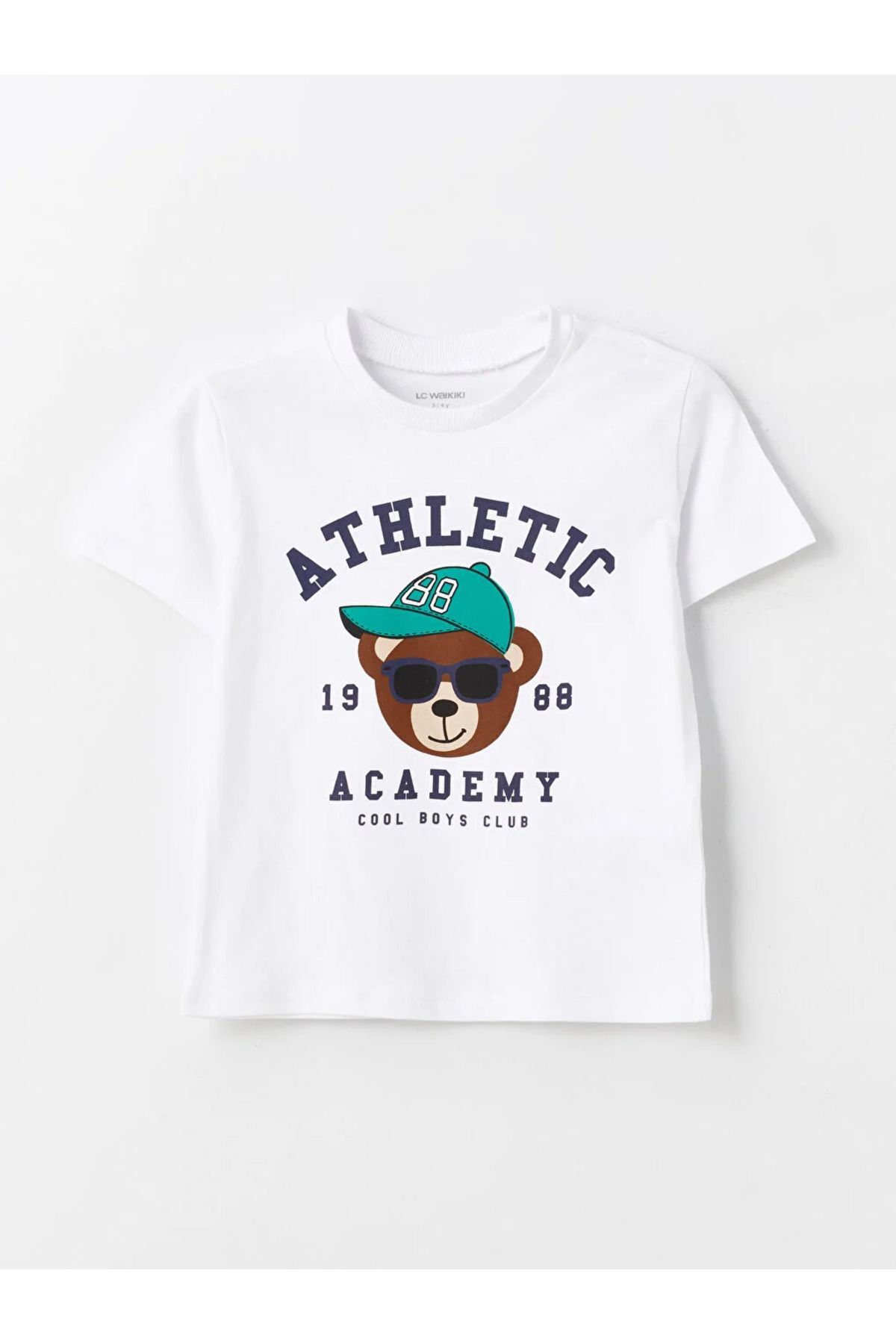 LC Waikiki LCW baby Bisiklet Yaka Kısa Kollu Baskılı Erkek Bebek Tişört 2'li fotoğrafı 2 (önizleme)