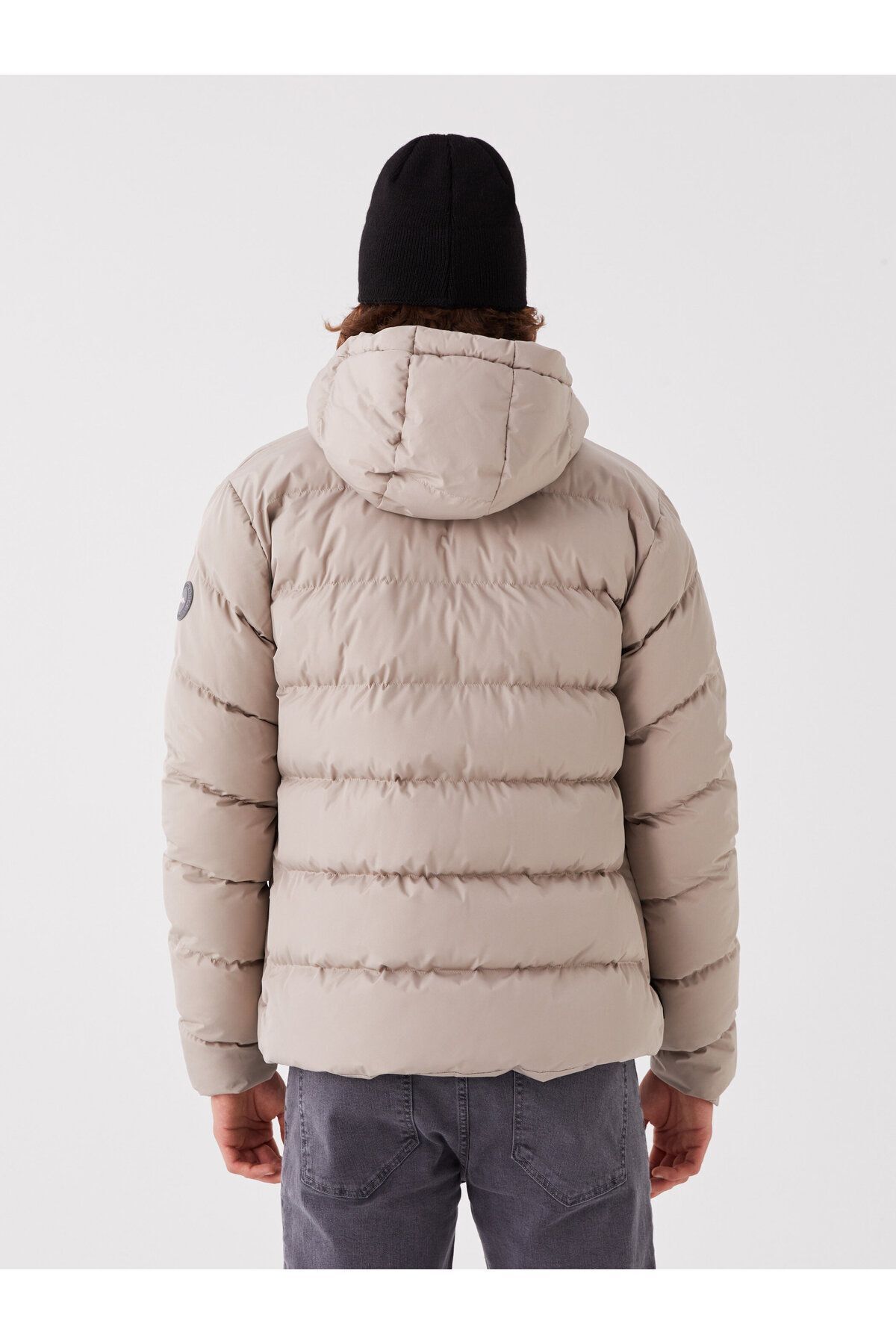 LC Waikiki-Herren-Pufferjacke mit Kapuze – Standardform 6