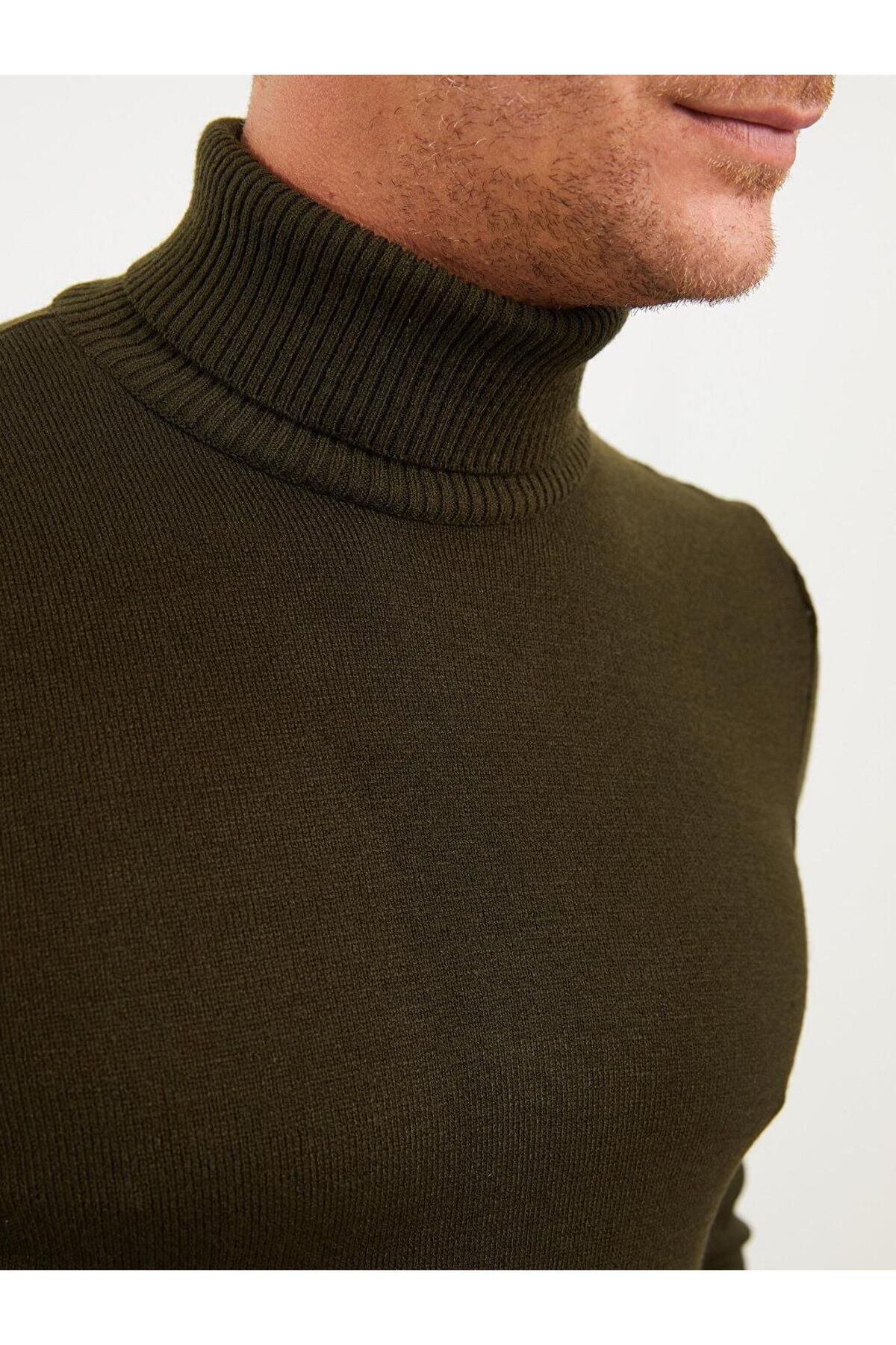 بافت مردانه راسته  آستین بلند | ال سی وایکیکی LC Waikiki W20162BD - تصویر 3