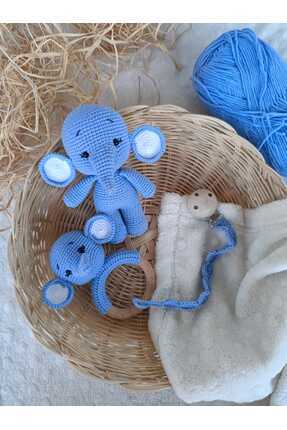 ev atölyem amigurumic sevimli fil 3lü set