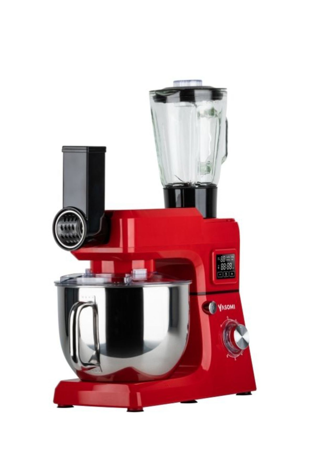 Yasomi-Sm 1511bml Blender Stand with LED Screen - with Meat Grinder Attachment, for Kitchen Chef 6