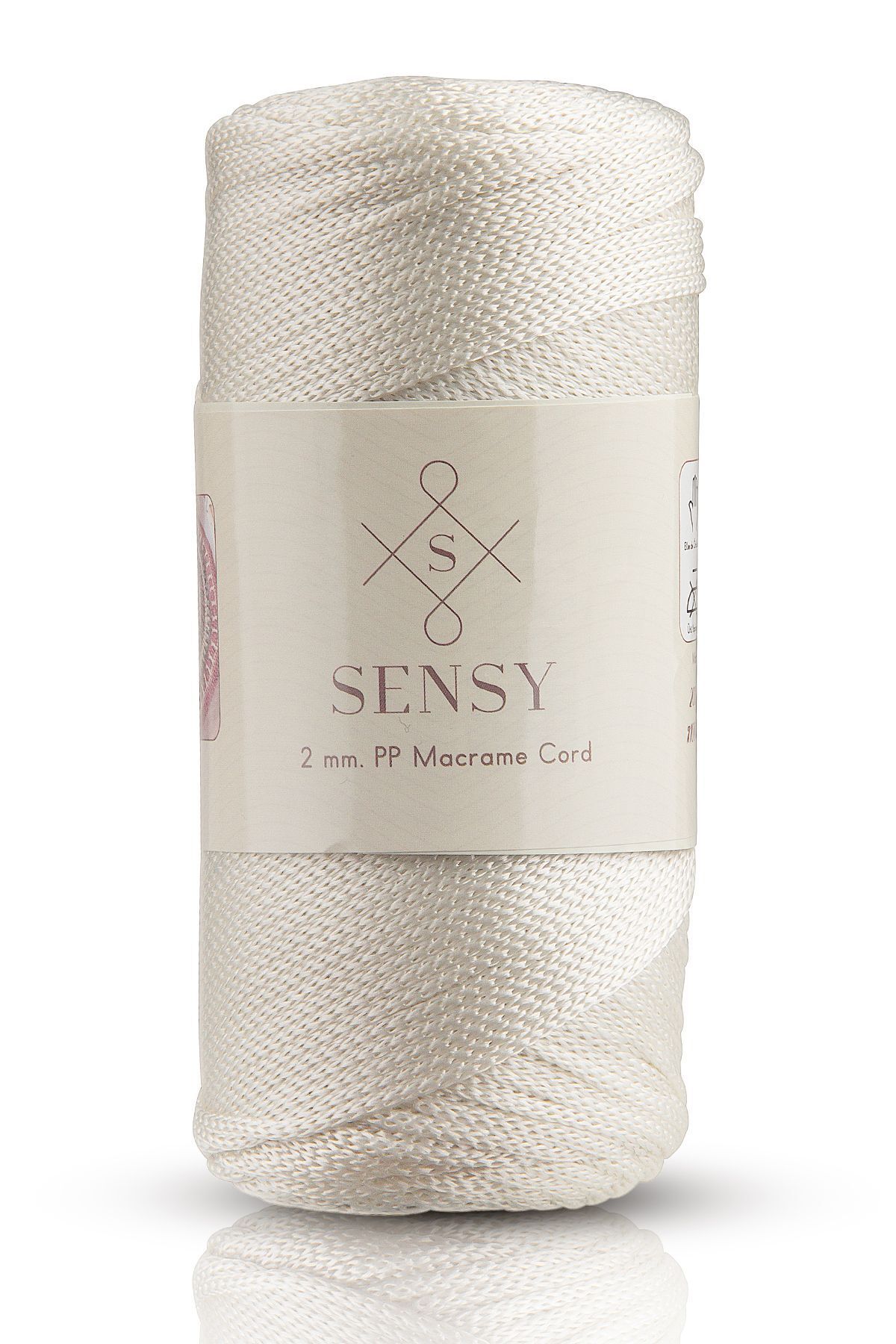 SENSY-2 Mm - 200 gr Polyester Macrame Thread Ecru 230 M Polyester Macrame Thread Supla Thread And Bag Thread 1