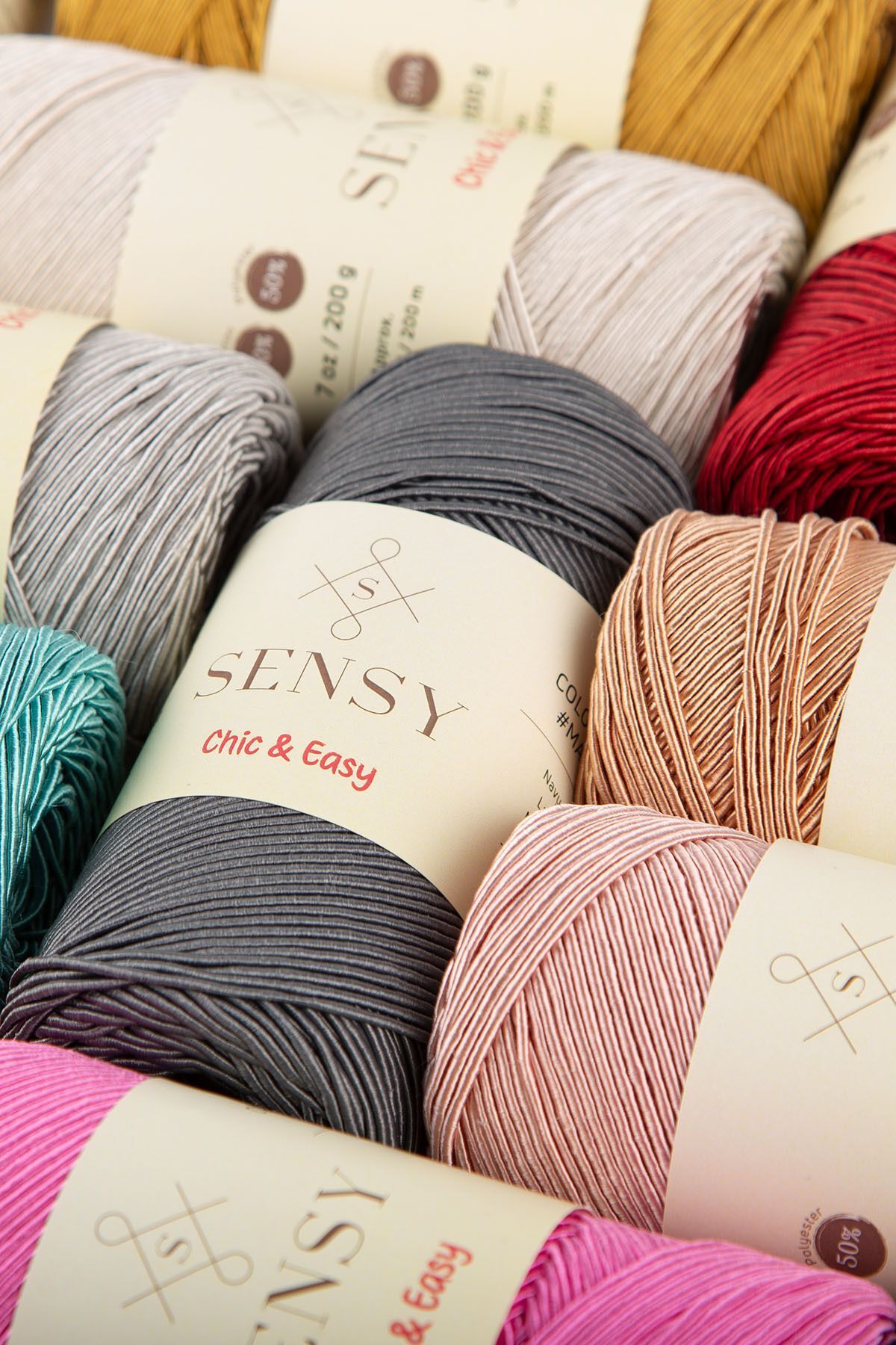 SENSY-Premium Chic&Easy 200 gr Slim Supra String Κερωμένο σχοινί Macrame String Bag String Macrame String Μαύρο 8