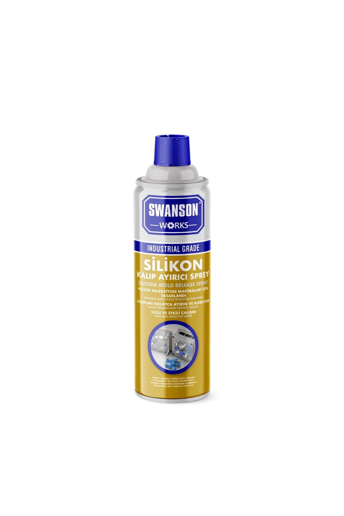 SWANSON WORKS Kalıp Ayırıcı Yağlayıcı Silikon Yapışma Önleyici Sprey 400 ML