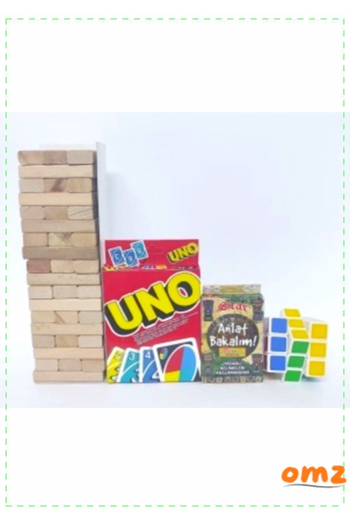 OMZ 54 Parça Denge Oyunu 108 Kartlı 55 Kartlı Anlat Bakalım Kartları zeka Küpü 4lü Set Erkek Cocuk Oyun fotoğrafı 5 (önizleme)