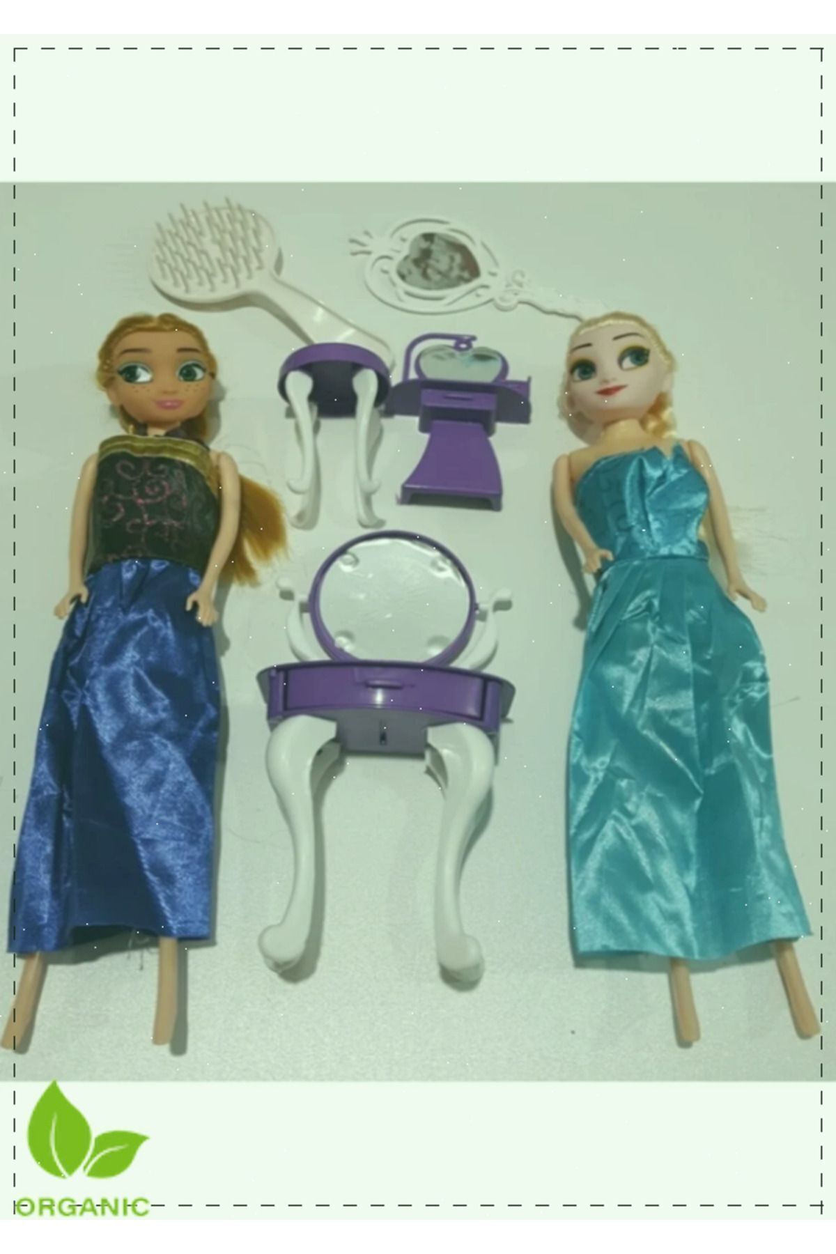 OMZ Karlar Ülkesi Elsa Anna ve Aksesuarlı Oyuncak Bebek 30cm Kız Cocuk Erkek Cocuk Oyuncak Egitici Oyun