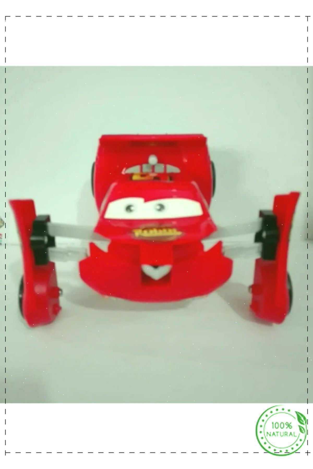 OMZ Şimşek Mcqueen Tek Tuşla Robota Dönüşebilen Araba Erkek Cocuk Montessori Geliştiren Egitici Oyuncak fotoğrafı 5 (önizleme)
