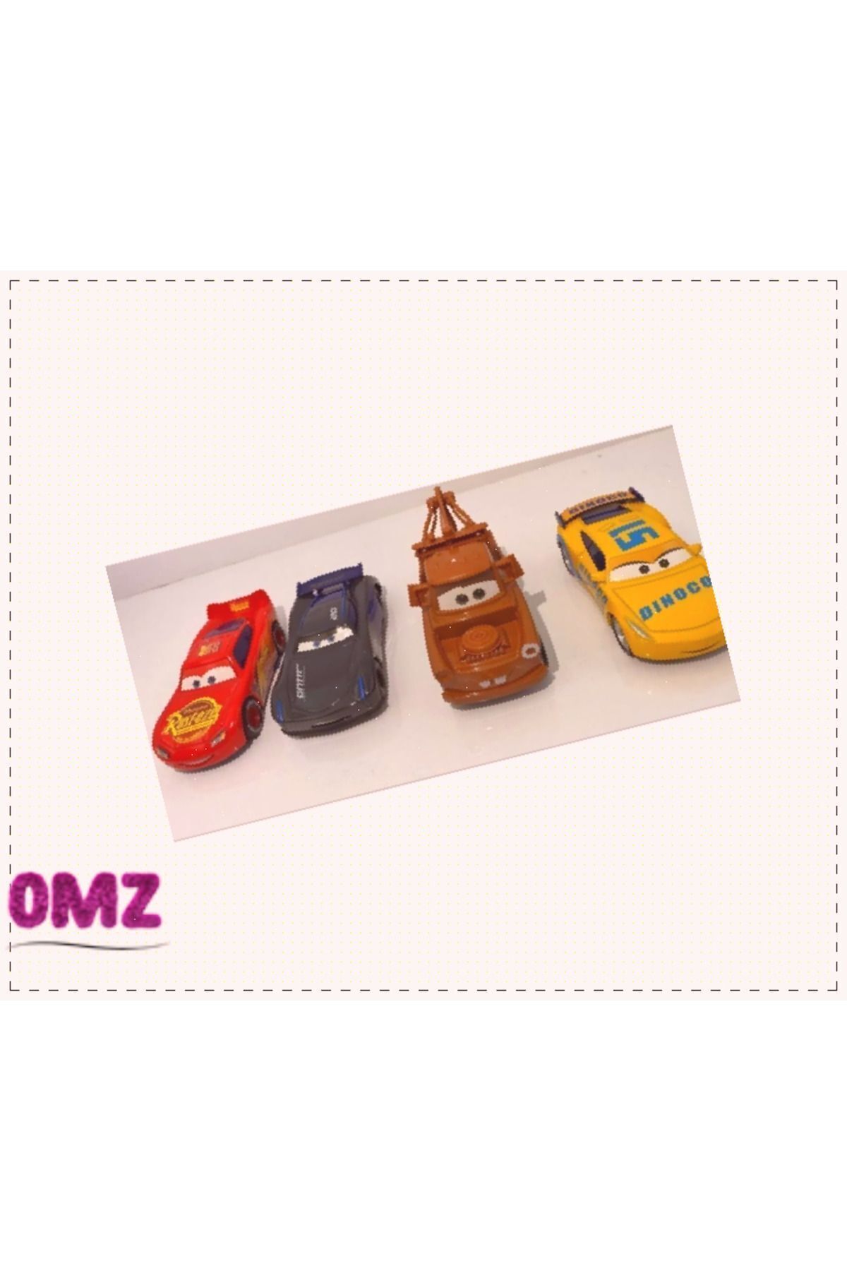 OMZ Cars Şimşek Mcqueen Mater Oyuncak Arabalar 4lü Set Egitici Kız Erkek Cocuk Oyuncak Oyuncaklar fotoğrafı 7 (önizleme)