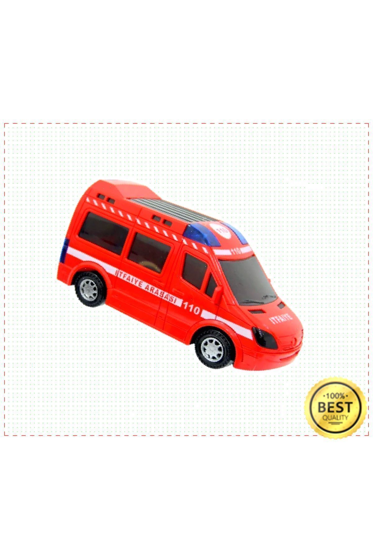 OMZ Işıklı Sesli Pilli Itfaiye Arabası Kız Erkek Cocuk Oyuncak Egitici Oyuncak Montessori Oyuncaklar