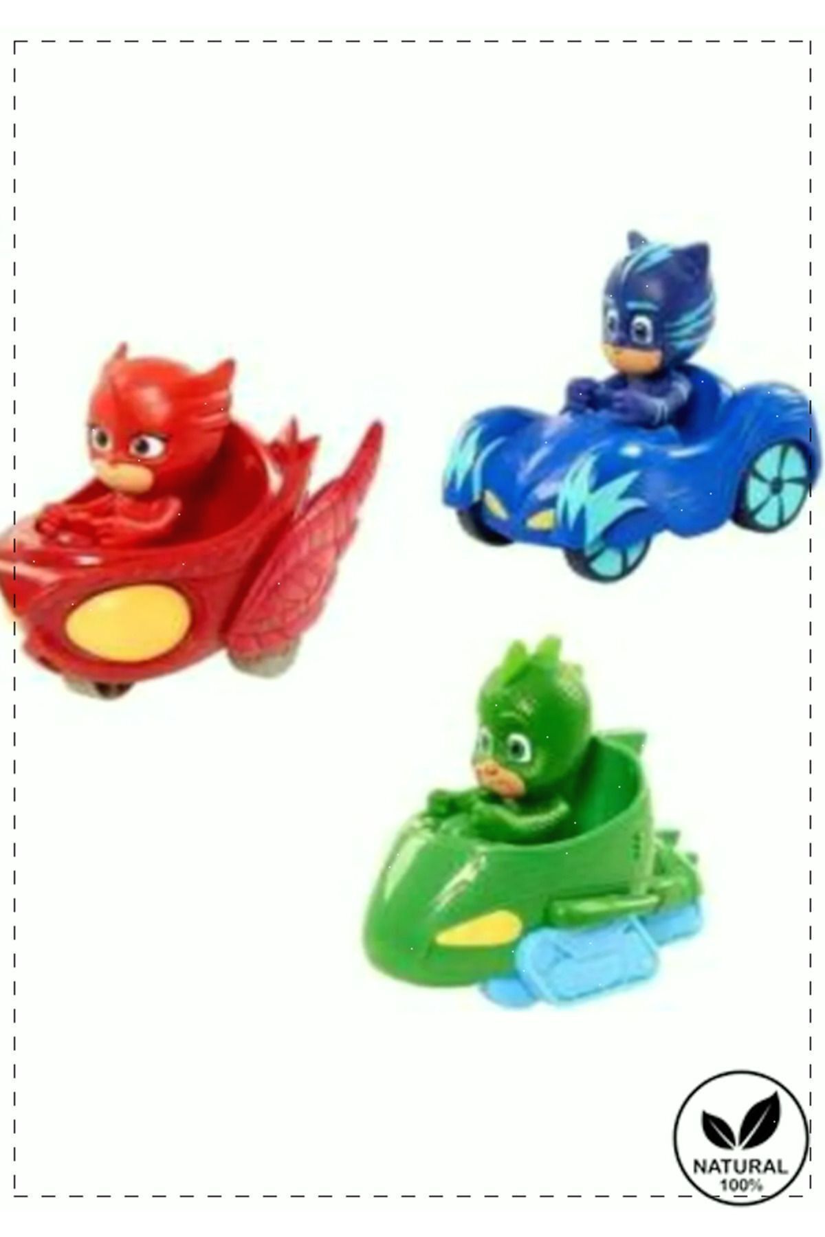 OMZ Pj Maskeliler 3 Lü Araba Oyuncak Seti Pj Masks Cat Boy Gekko Owlette  Egitici Oyuncak Kız Oyuncakla fotoğrafı 5 (önizleme)