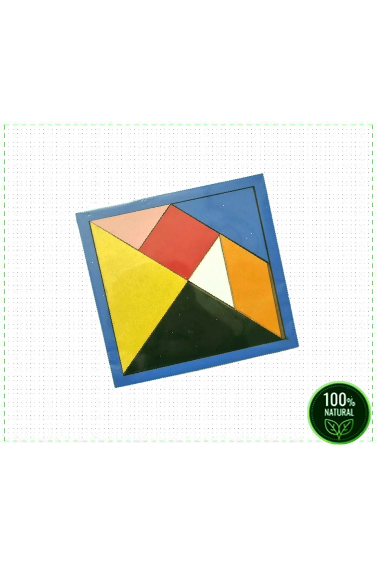 OMZ Ahşap Tangram Zeka Oyunu 6mm 14x14cm 3 Adet Kız Cocuk Erkek Cocuk Egitici Ürün Montessori Oyuncakla fotoğrafı 2 (önizleme)