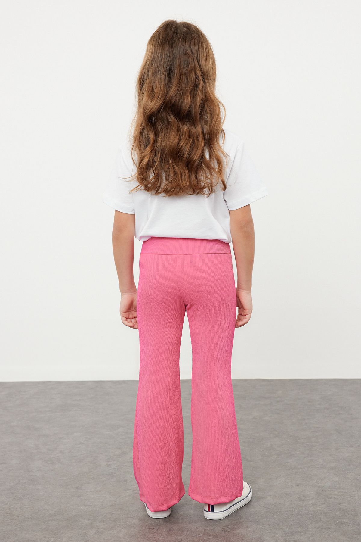 TRENDYOLKIDS-Широкі легінси Fusya для дівчинки PacaFlare Basic Orme TKDSS24TA00007 2