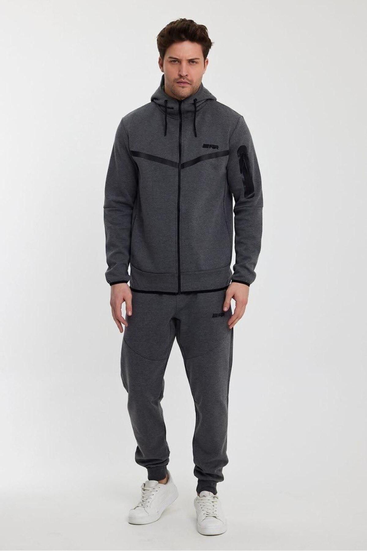 Tech Fleece Double Face Eşofman Takım Antrasit