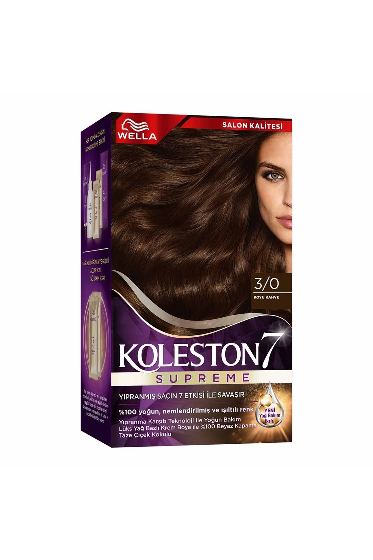 Wella Koleston Supreme Saç Boyası 3/0 Koyu Kahve