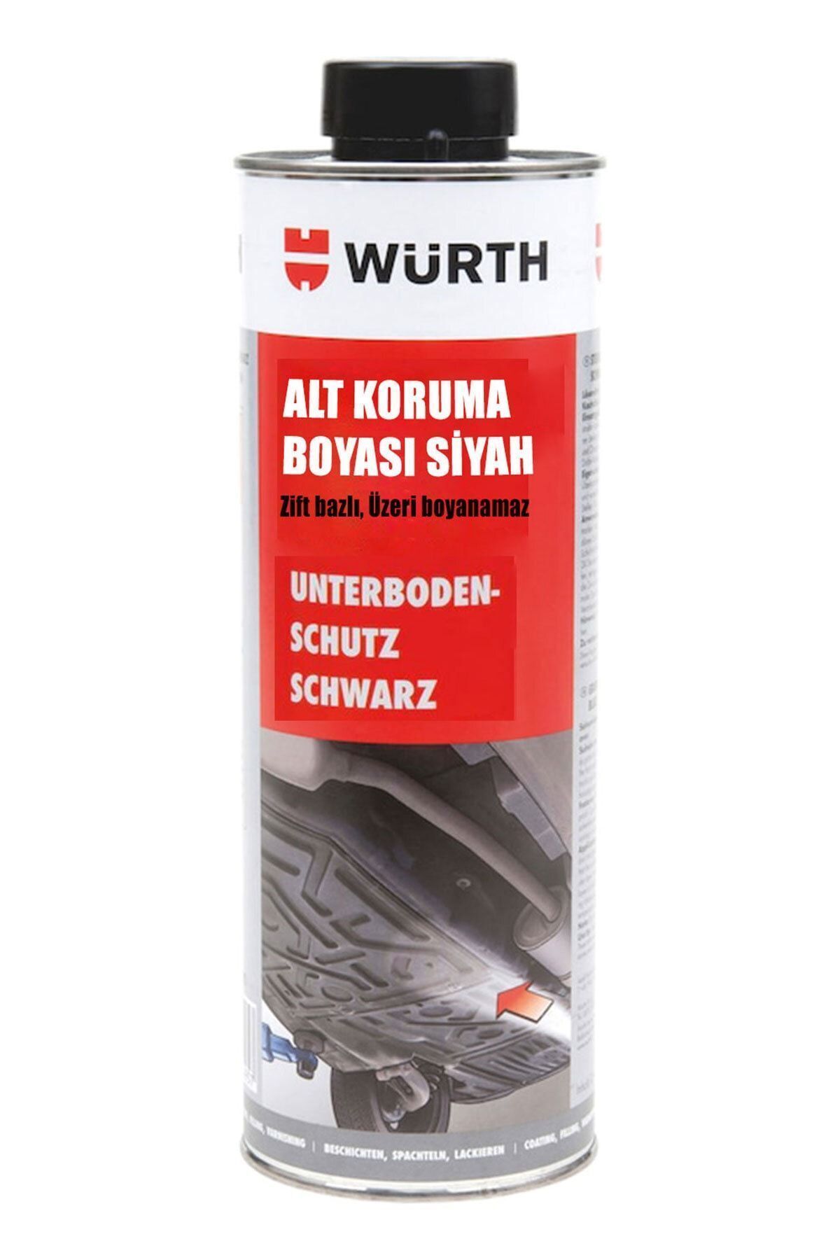 Siyah Pütür Oto Araç Alt Koruma Boyası Zift Bazlı 1000 Ml