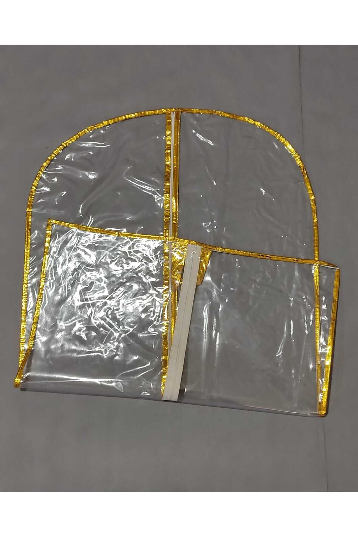 Şeffaf Takım Elbise Kılıfı, Elbise Koruyucu ve Taşıma Hurç, Tam Şeffaf Gamboç, 64x100 cm