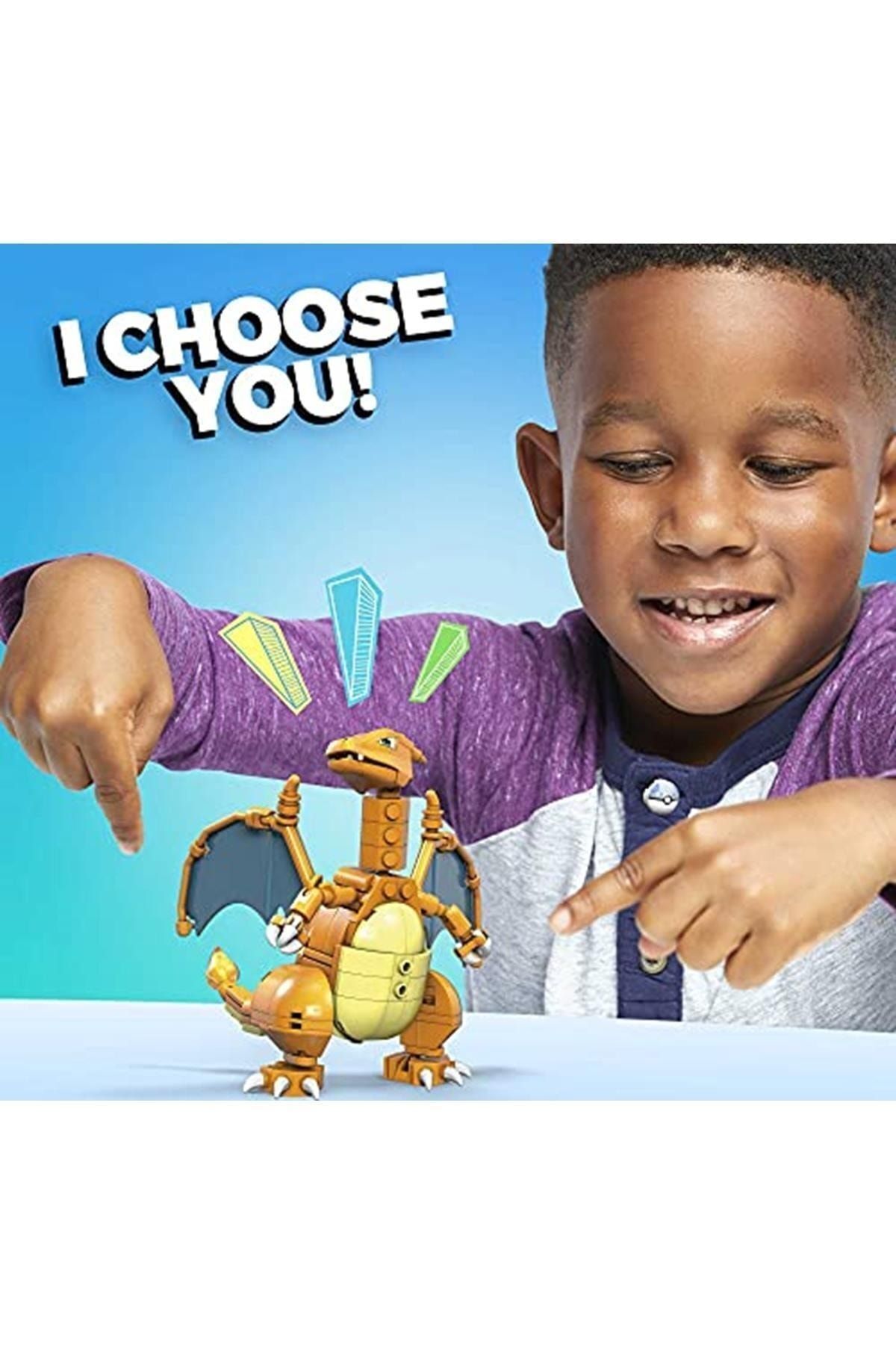 Mega Bloks-Mega Pokémon Charizard Figure, Ideal Building Toys for Ages 6 and Up 2