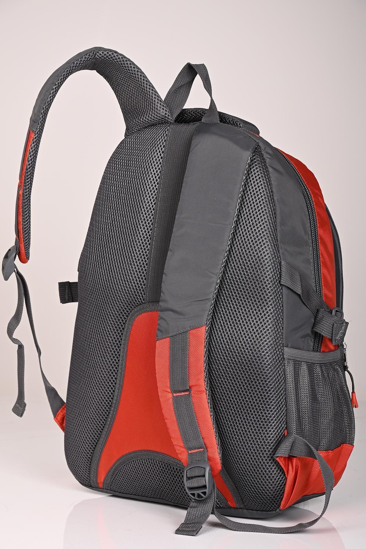 ÇÇS-Ççs 50952 - Large Volume Grey-Orange Backpack 4