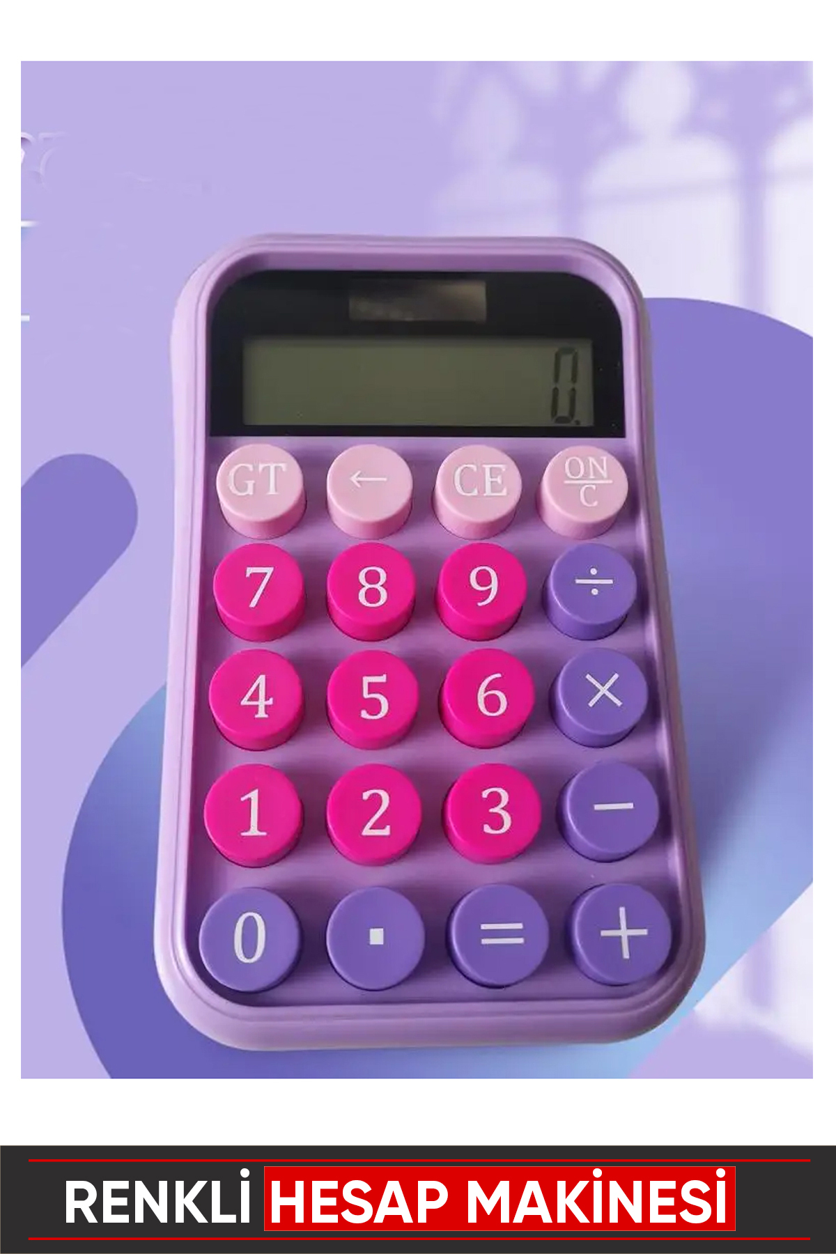 Vox Art Renkli Hesap Makinesi / Retro Temalı - 10 Haneli