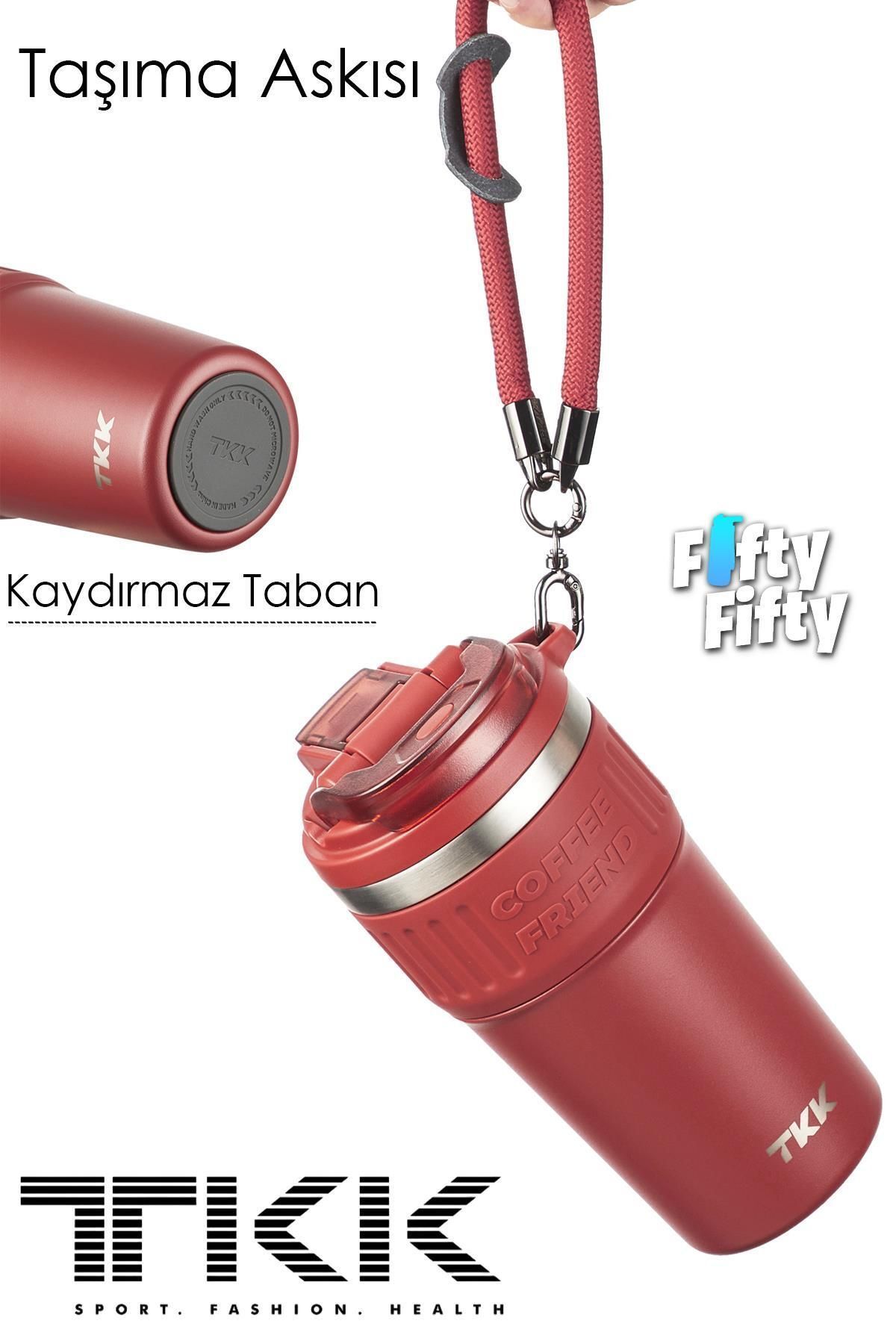 فلاسک قرمز TKK 630 میل سری ویژه فنجان قهوه لیوان فولادی Vagonlife