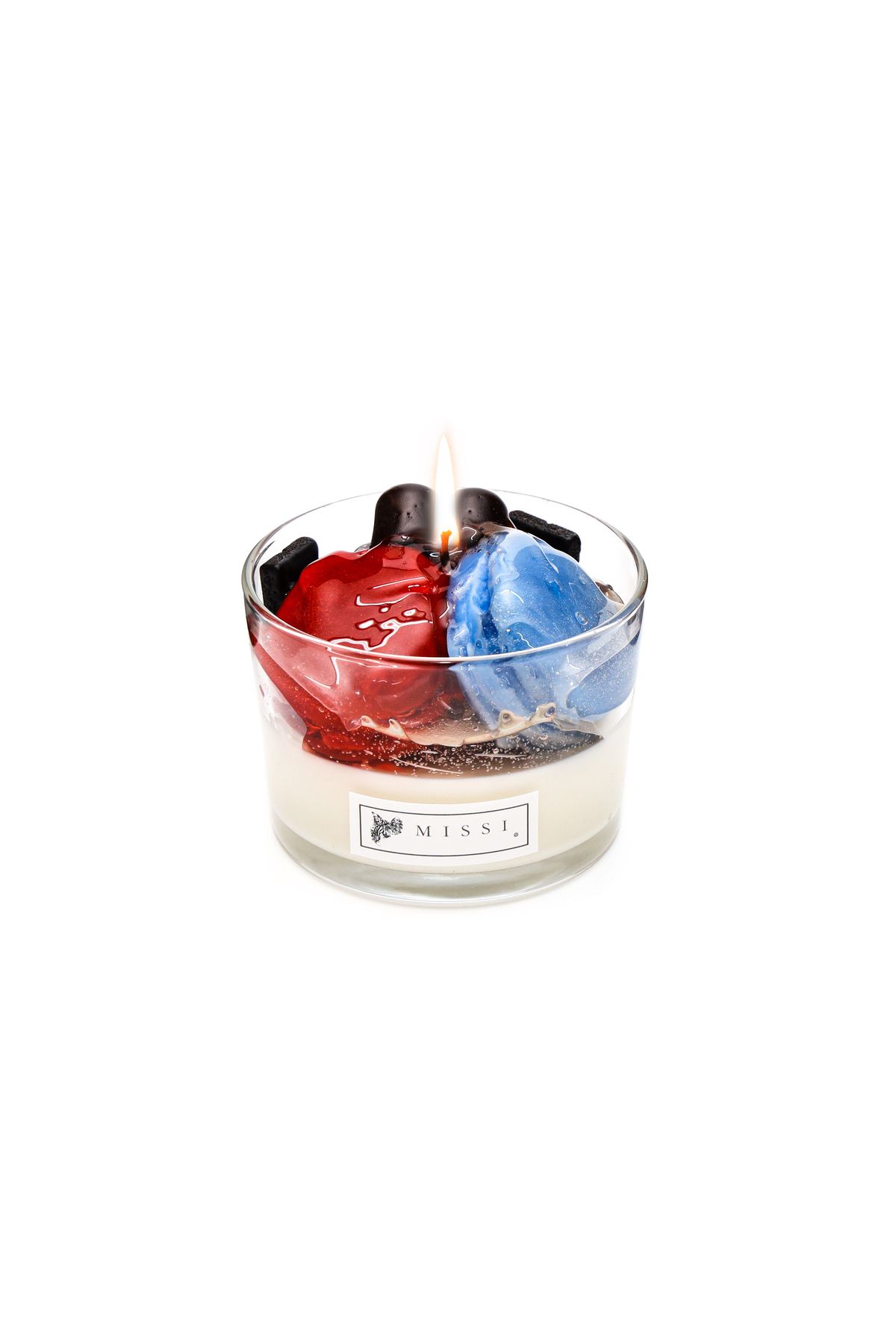 شمع و چراغ چند رنگ وگان میوه ای معطر گرمسیری دستباف  Missi