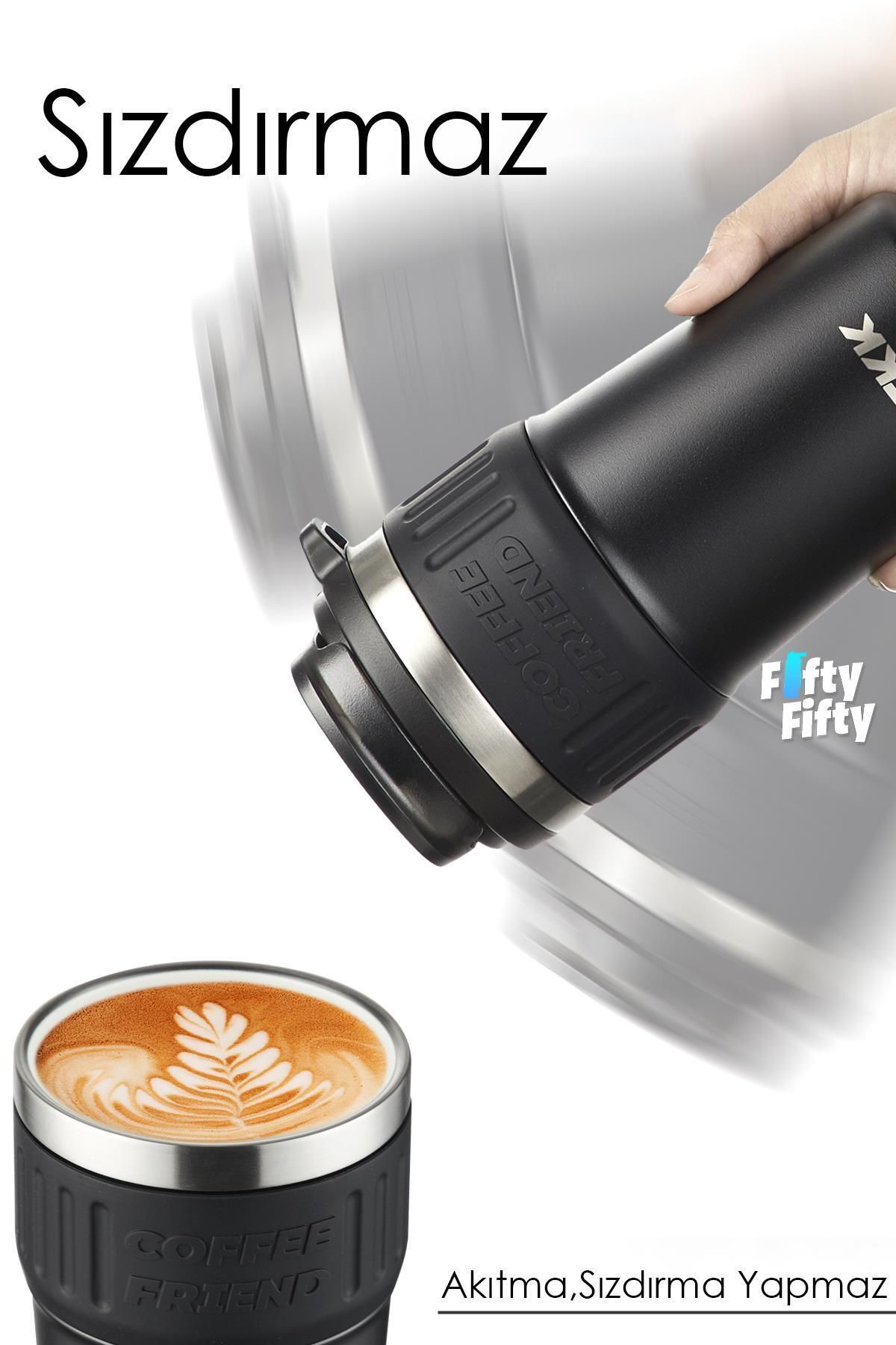 فلاسک مشکی TKK 630 میل سری ویژه فنجان قهوه لیوان فولادی Vagonlife