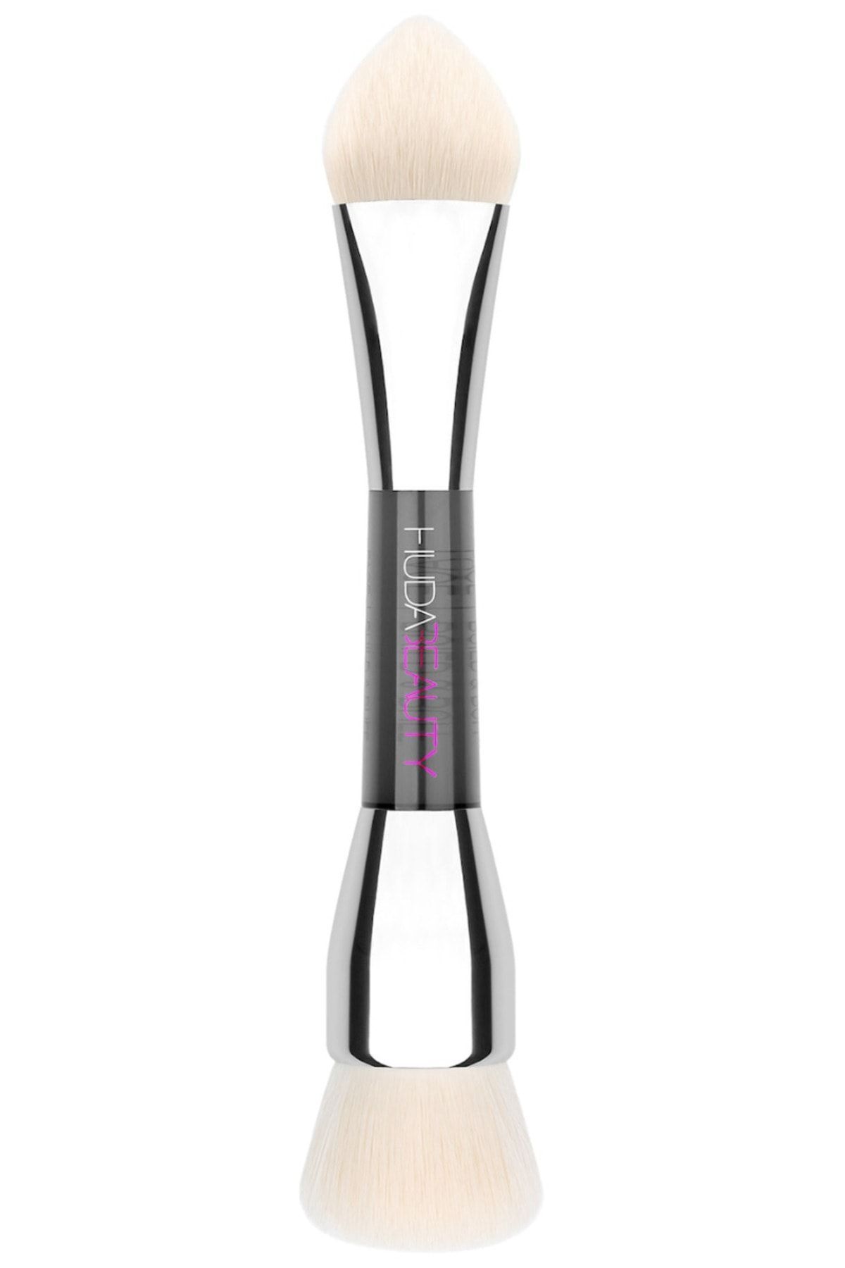 Huda Beauty-Build and Buff Double Ended Foundation Brush 1