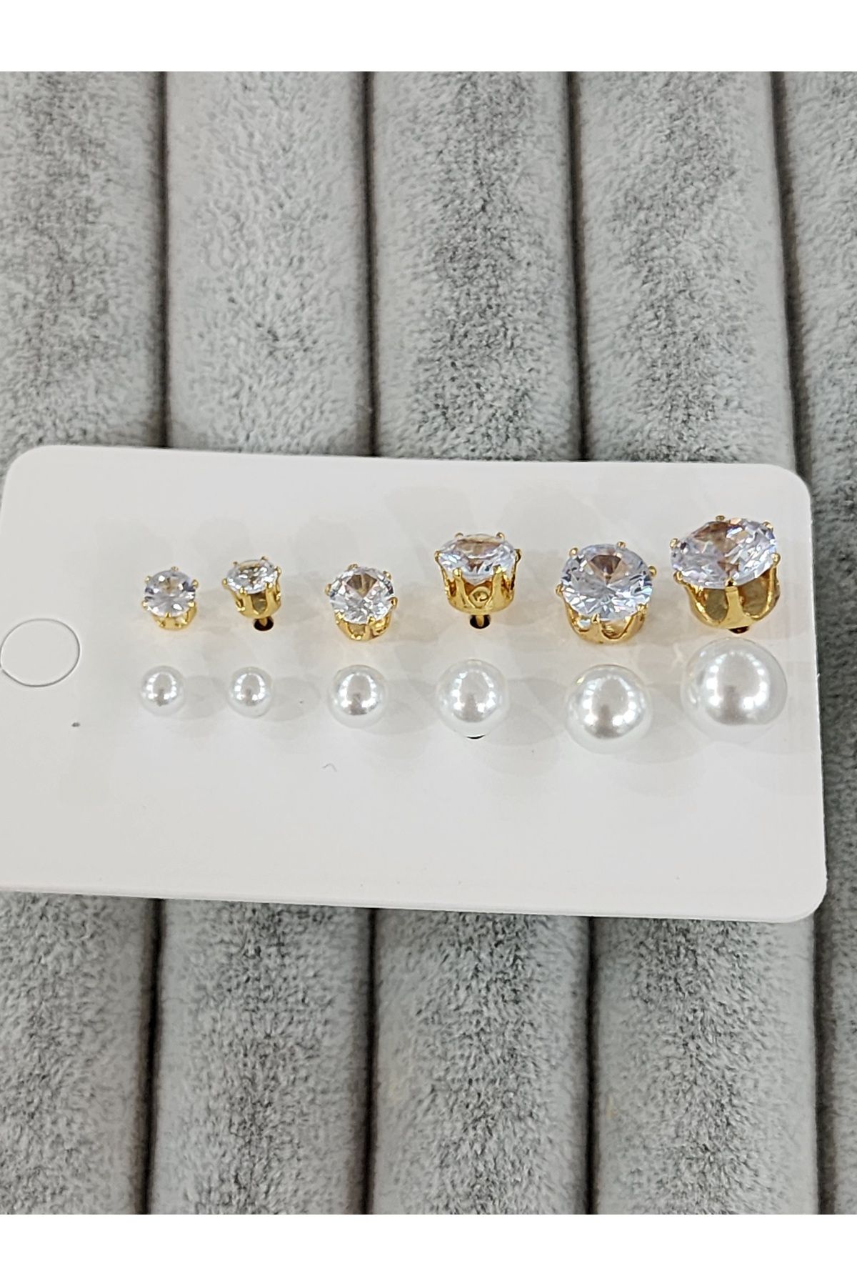 Aylish Bijuteri-Gold Steel Earrings for Twelve and Stones 2