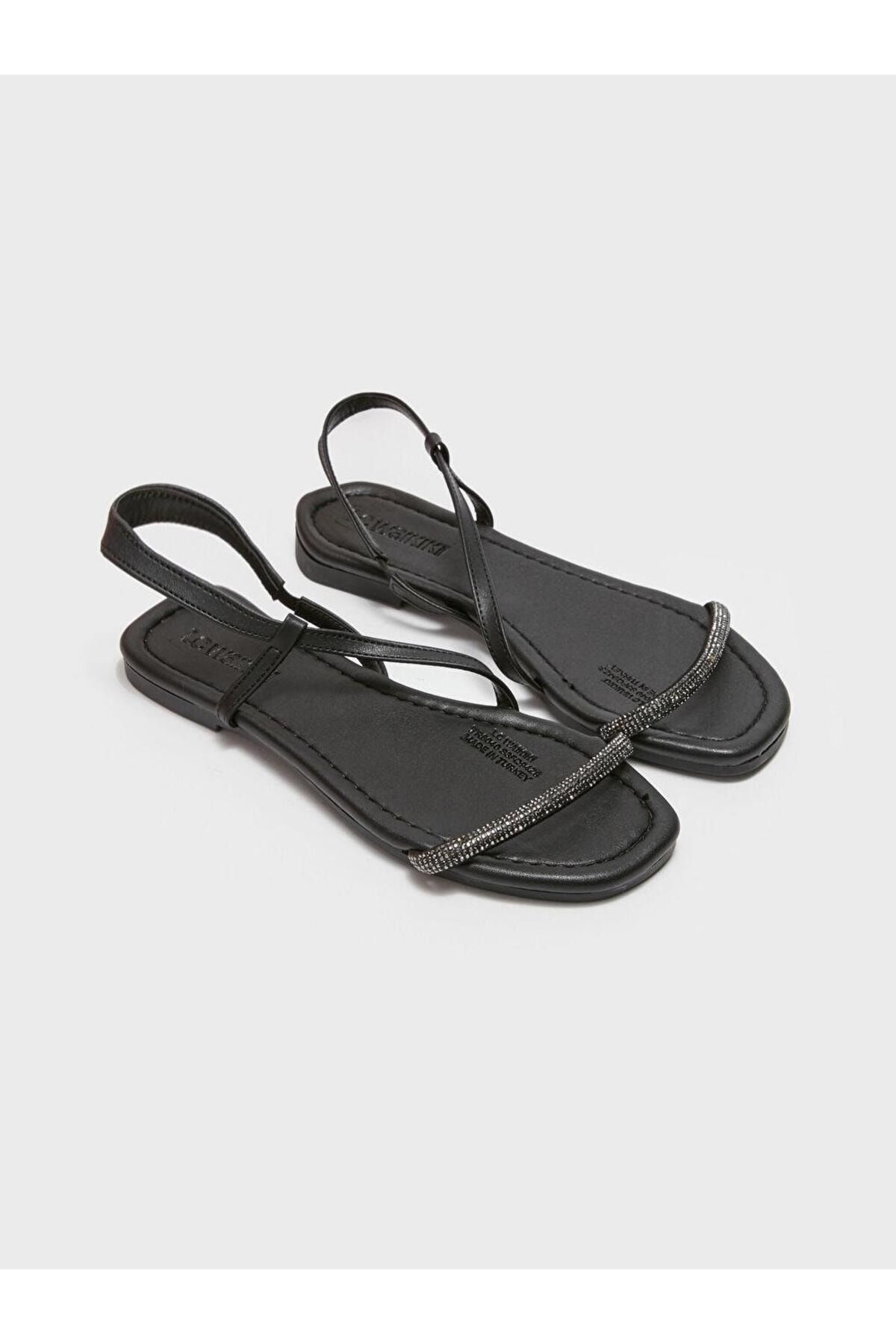LC Waikiki-Sandale de damă LCW STEPS cu aspect piele 1