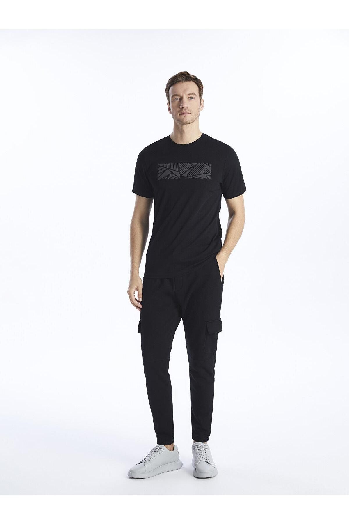 تیشرت مردانه مشکی ال سی وایکیکی | S4BF98Z8 اورجینال - تصویر 3