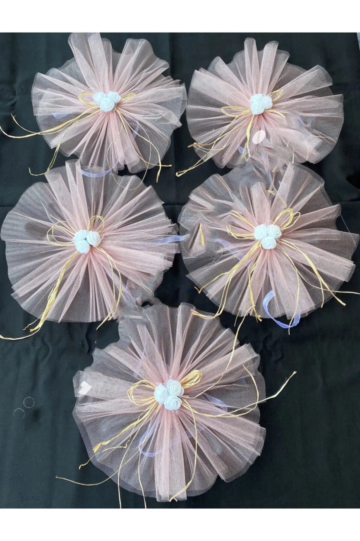 uğur bujiteri 5 Adet Pudra Konvoy Süsü-bohça Süsü