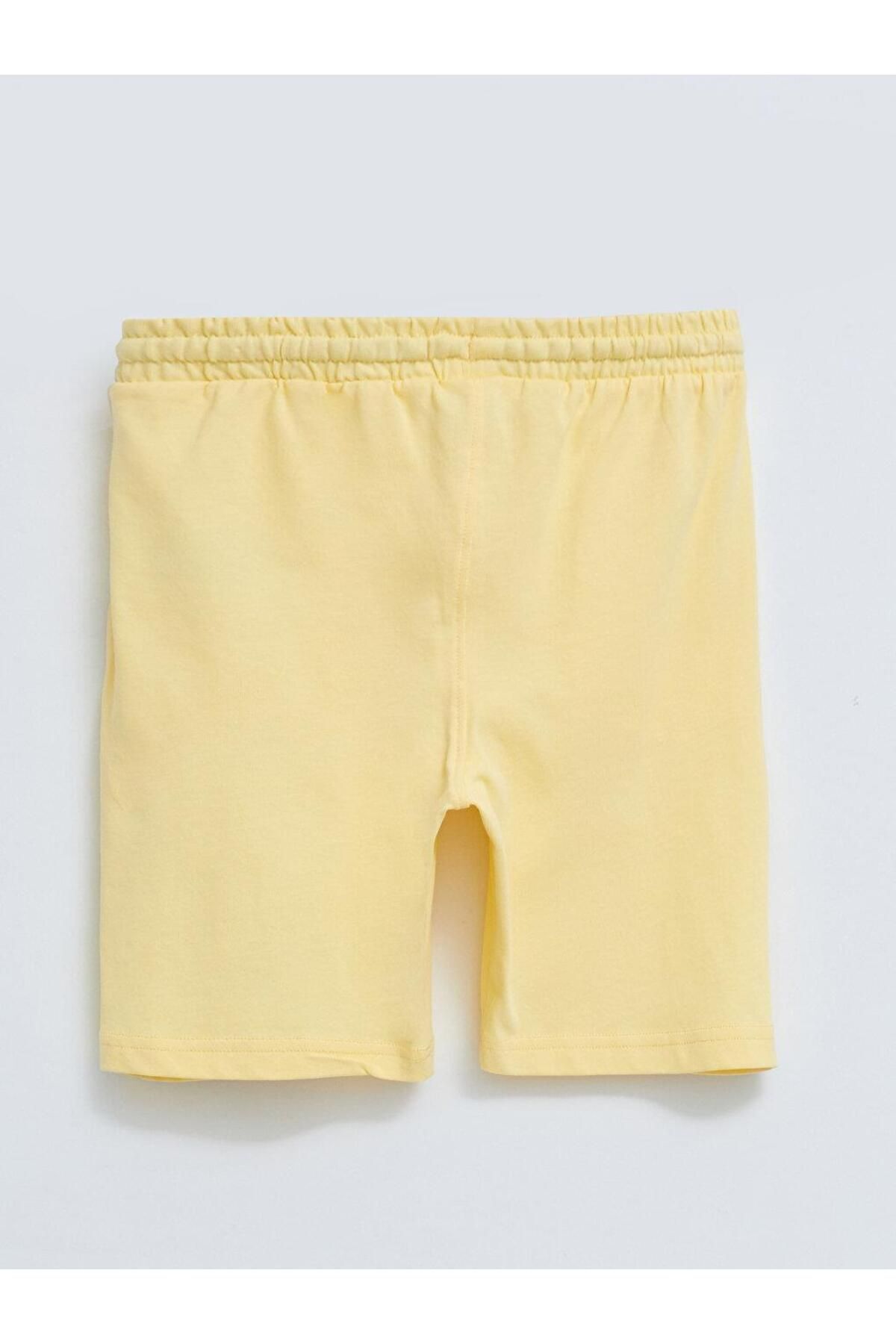 شورت و شلوارک پسرانه زرد ال سی وایکیکیLC Waikiki | S27906B4 اورجینال - تصویر 2